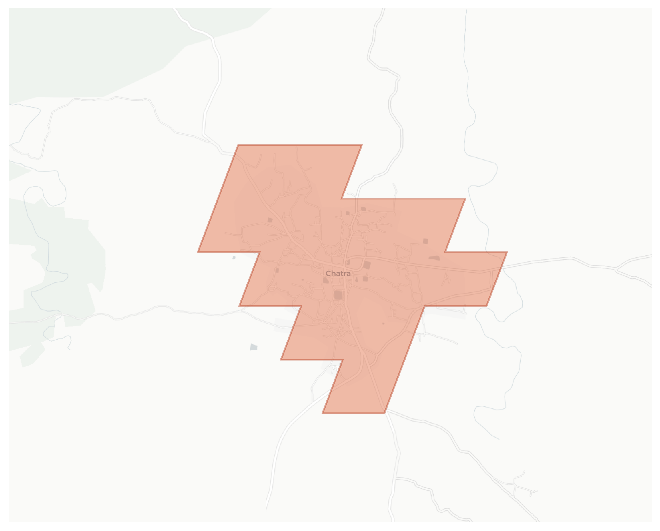 Chatra geographic map