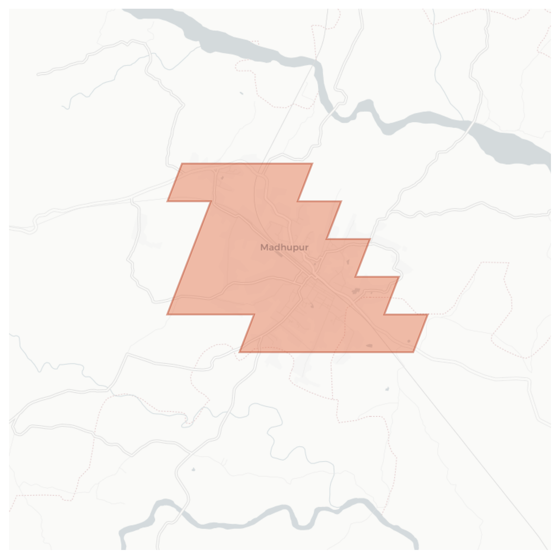 Madhupur geographic map