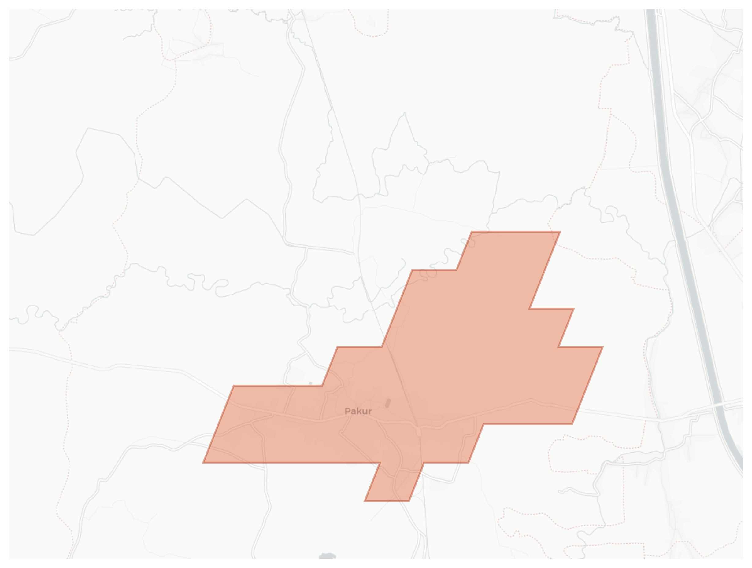 Pakaur geographic map