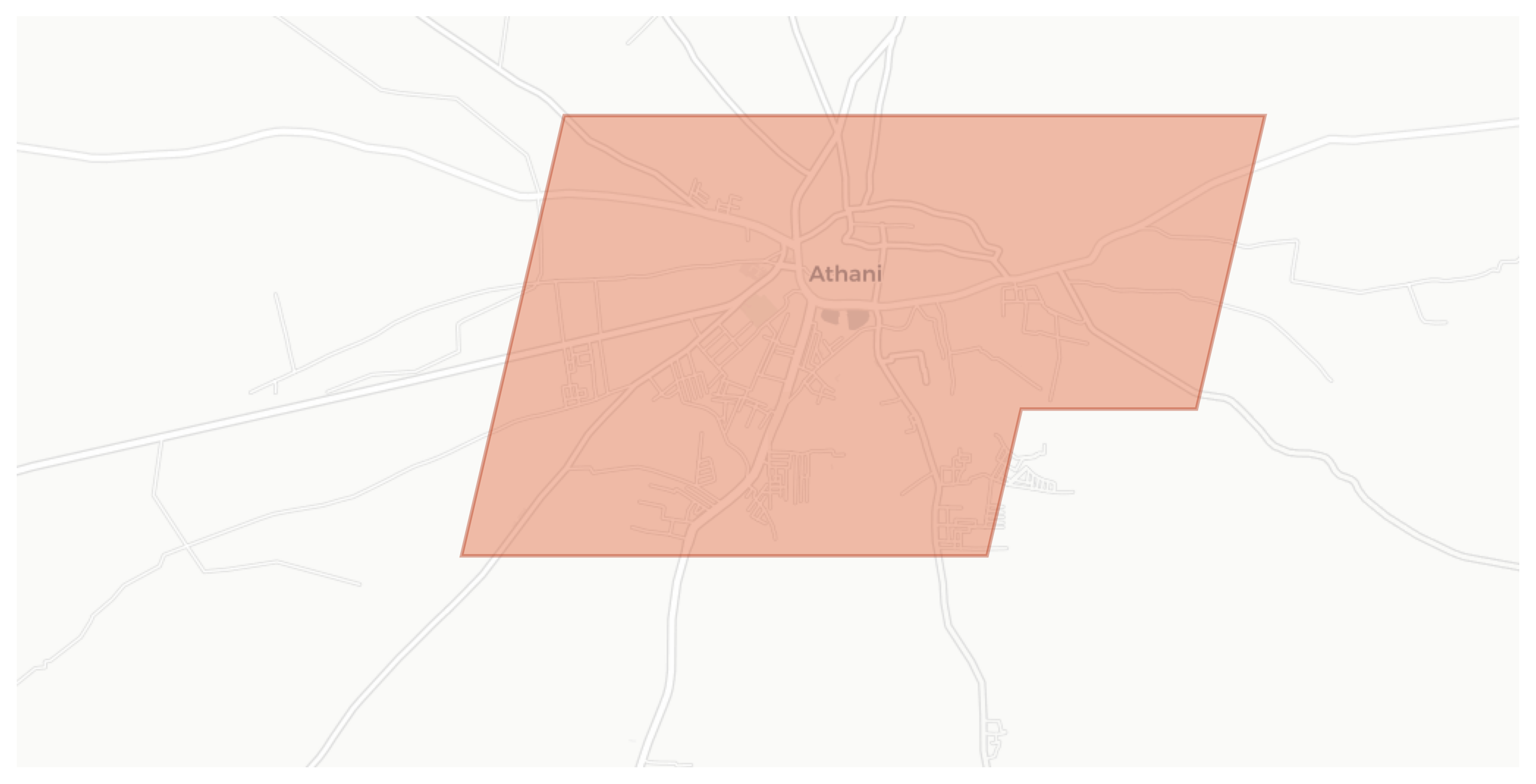 Athani geographic map