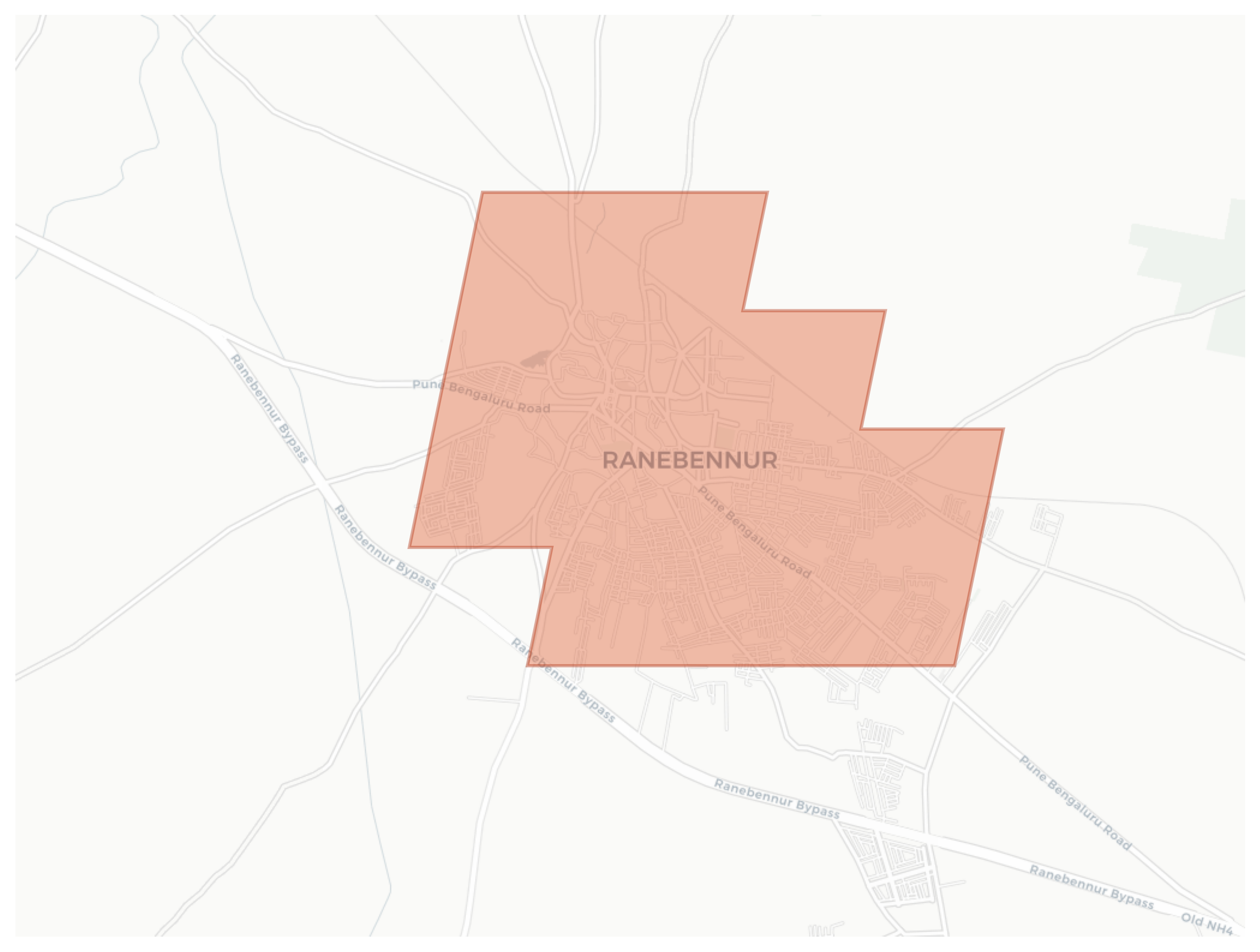 Ranebennur geographic map