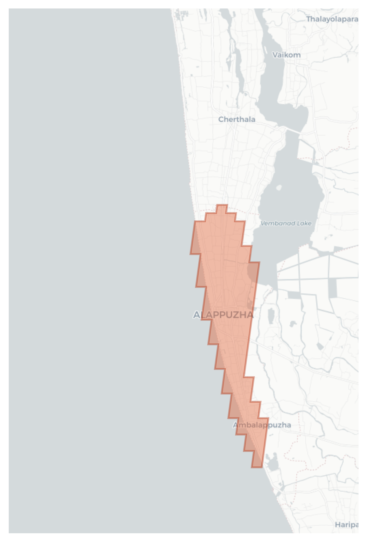 Alappuzha geographic map