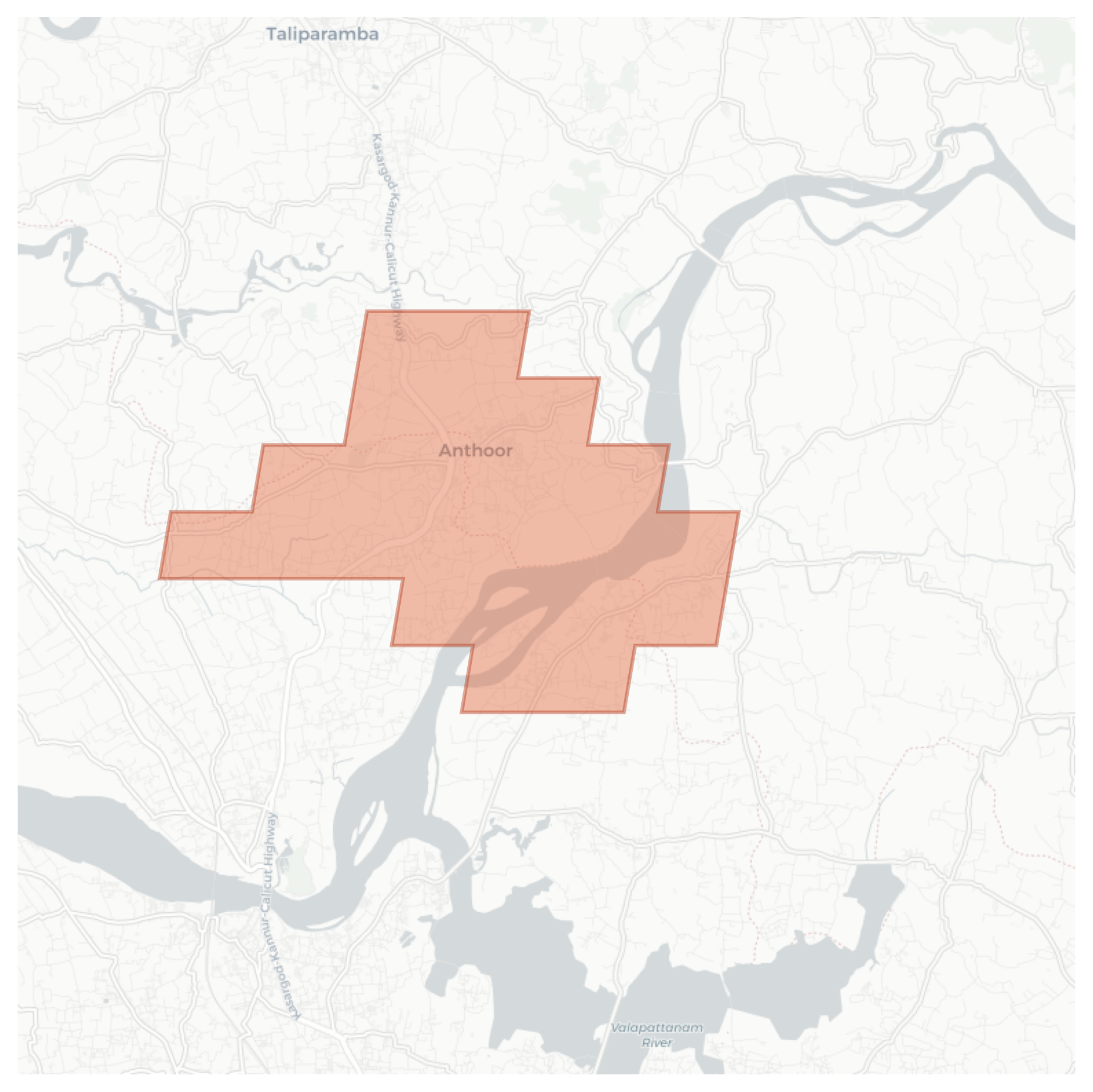 Anthoor geographic map