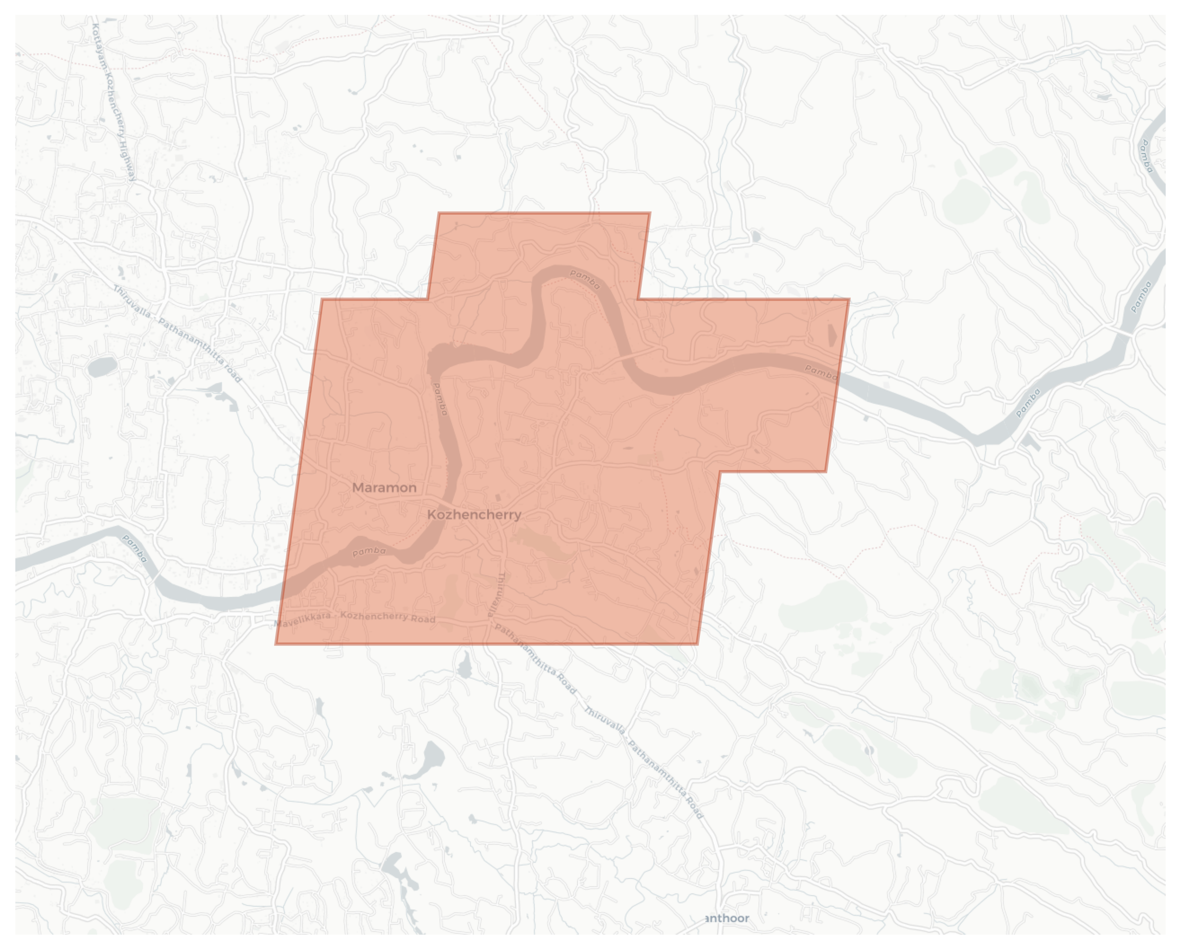 Kozhencherry geographic map