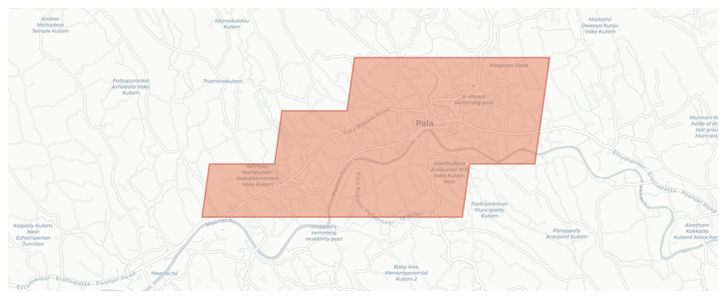 Pala geographic map