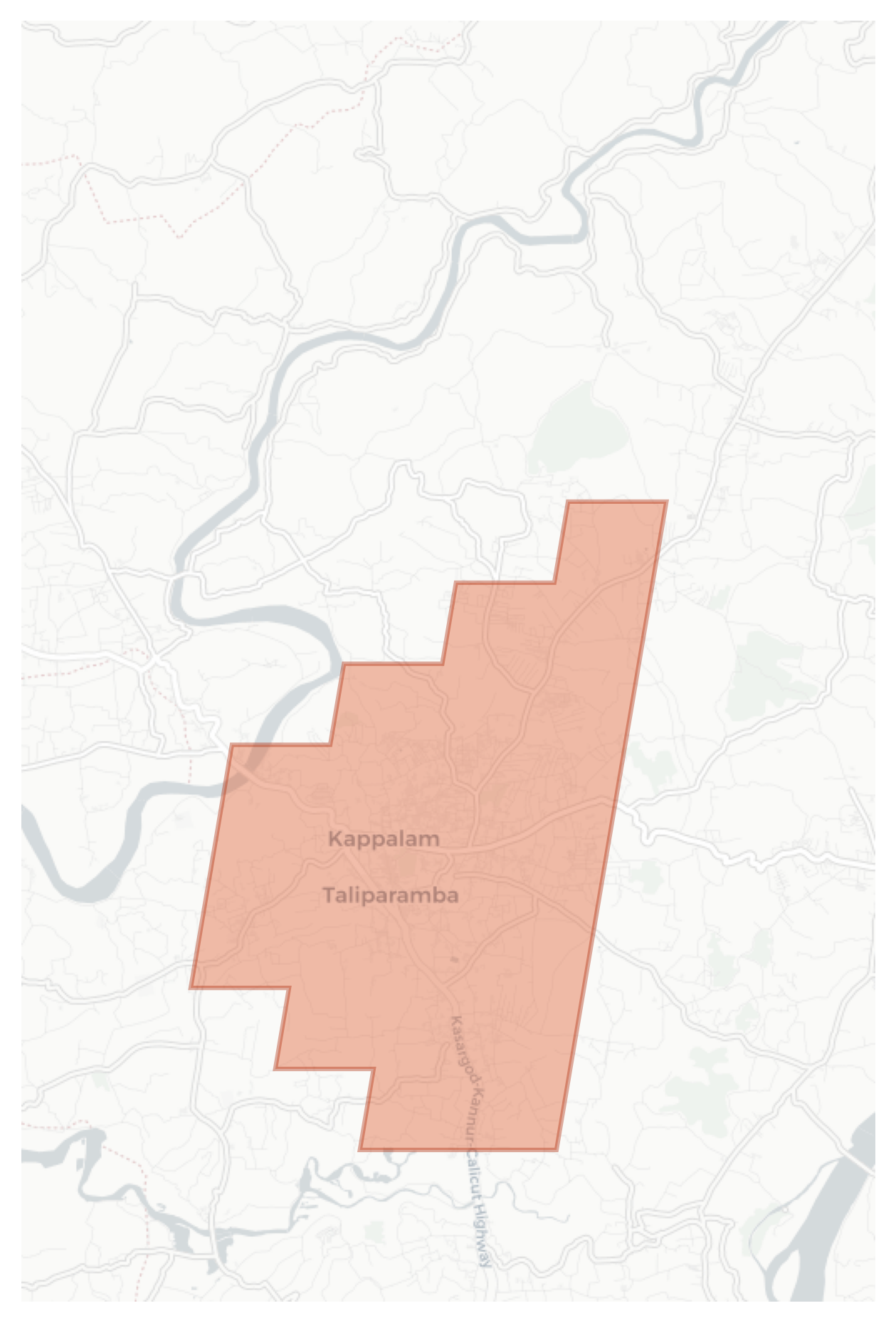 Taliparamba geographic map