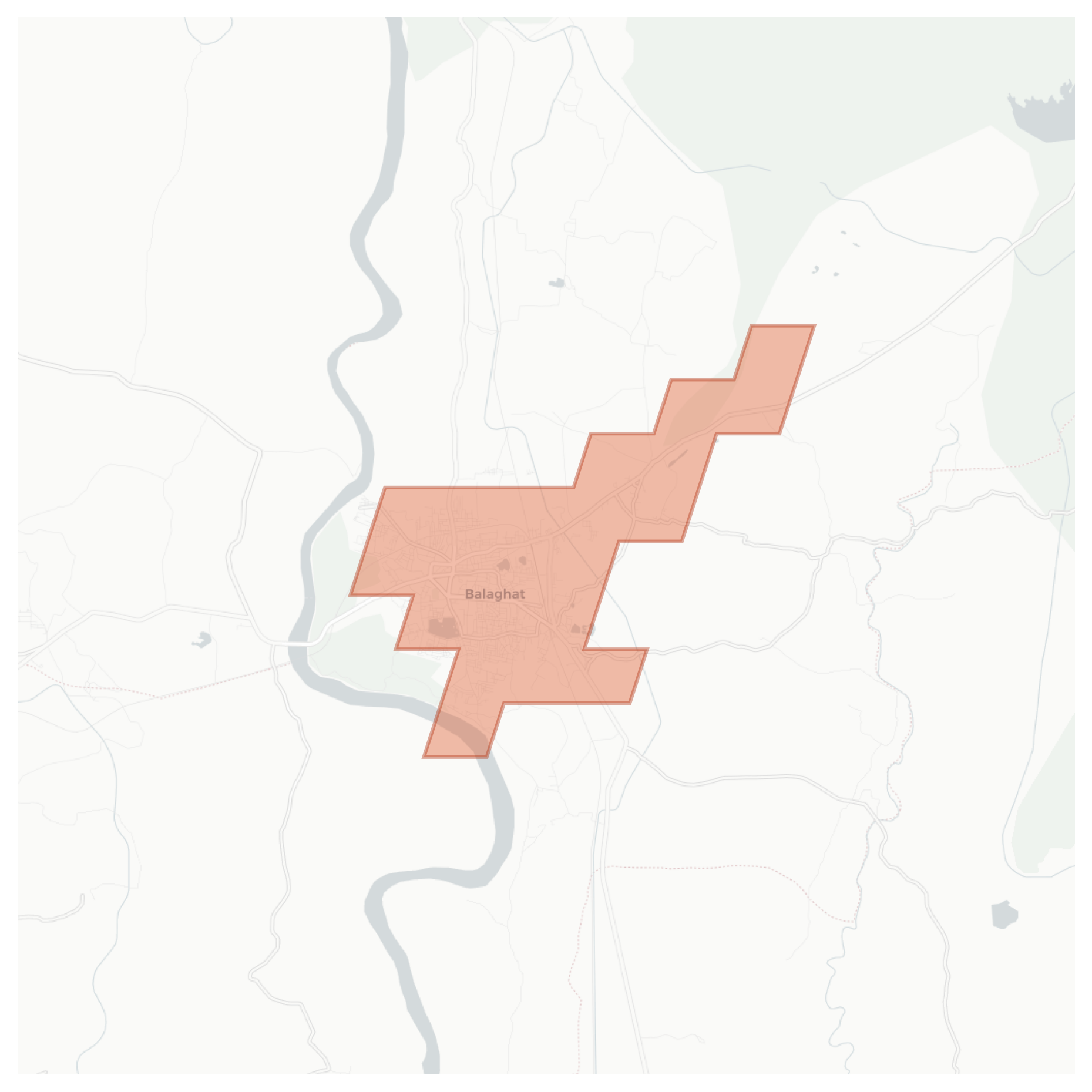 Balaghat geographic map