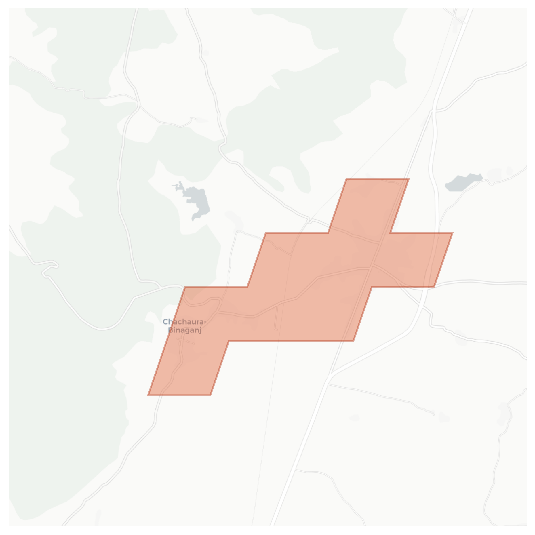 Chachaura-Binaganj geographic map