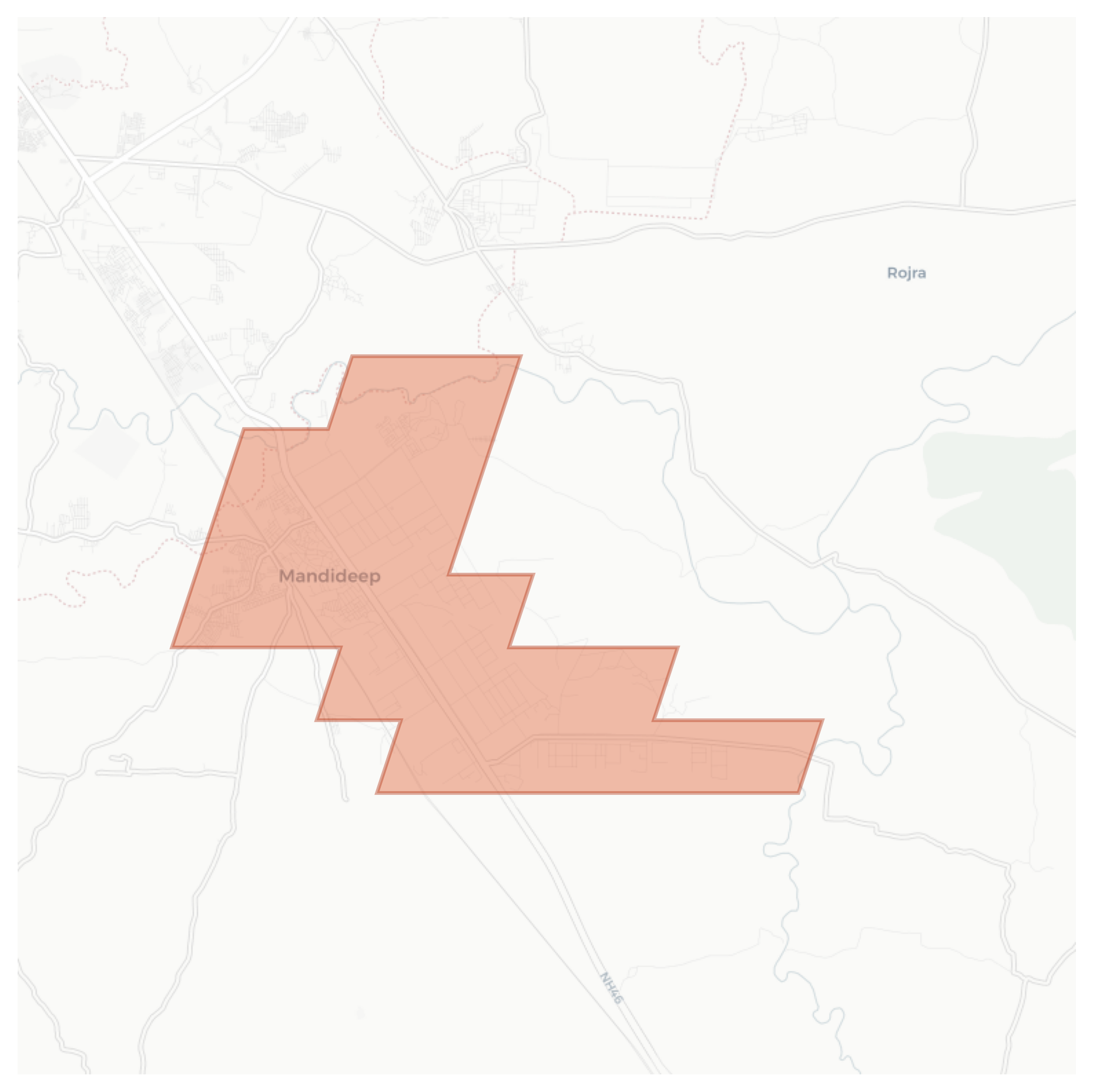 Mandideep geographic map