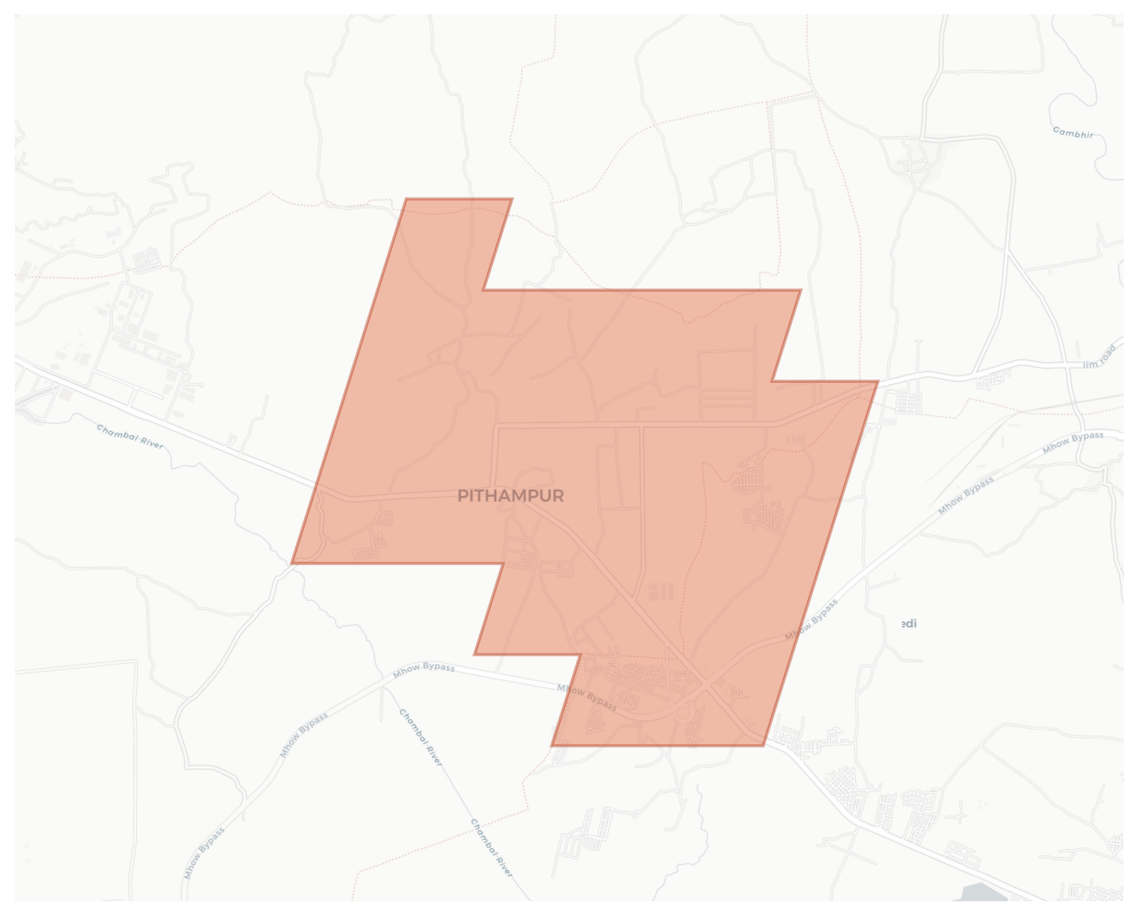 Pithampur geographic map