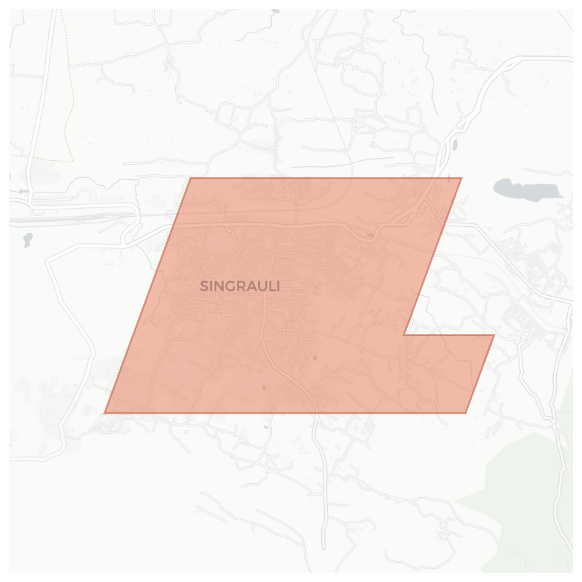 Singrauli geographic map