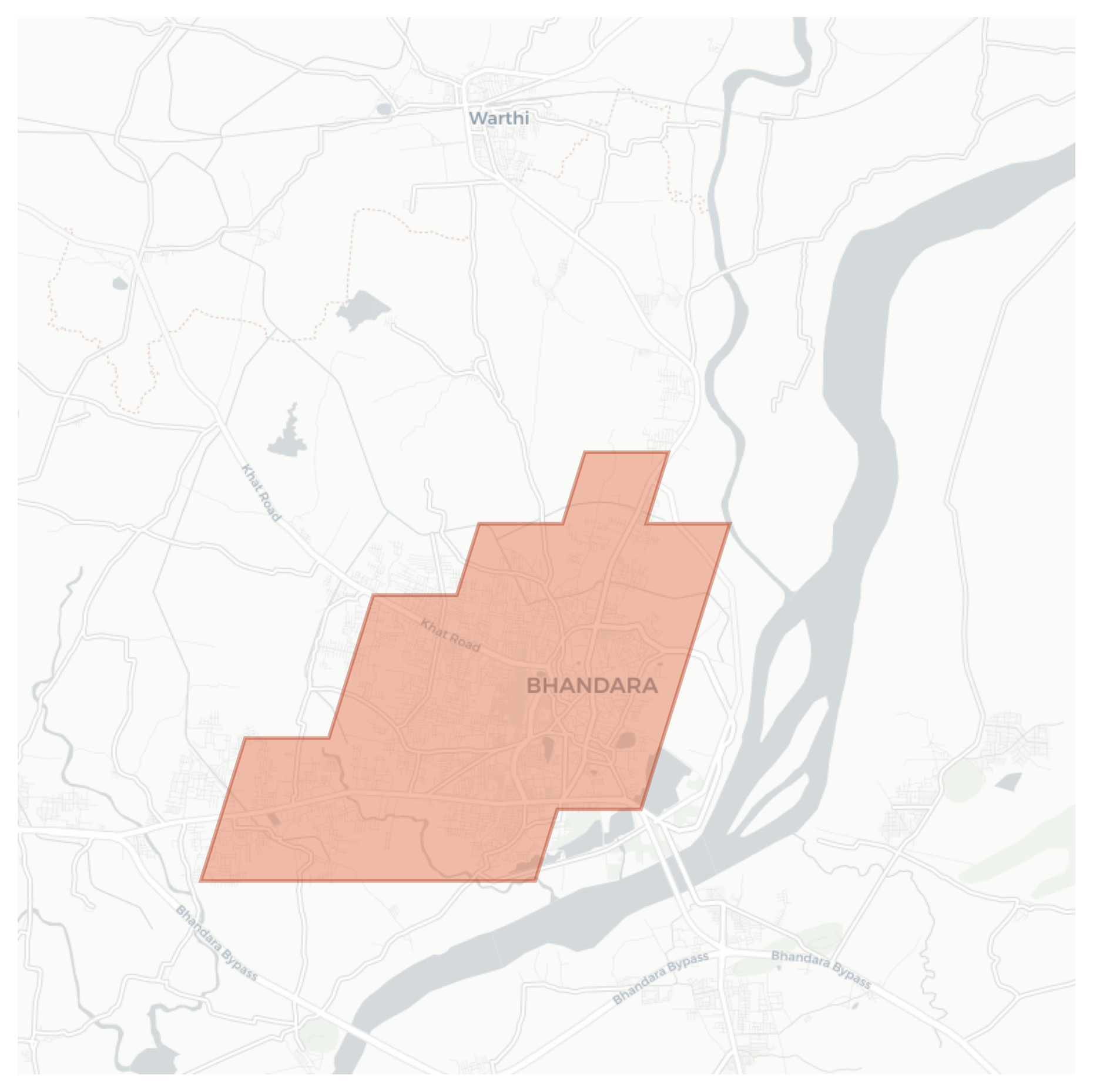 Bhandara geographic map