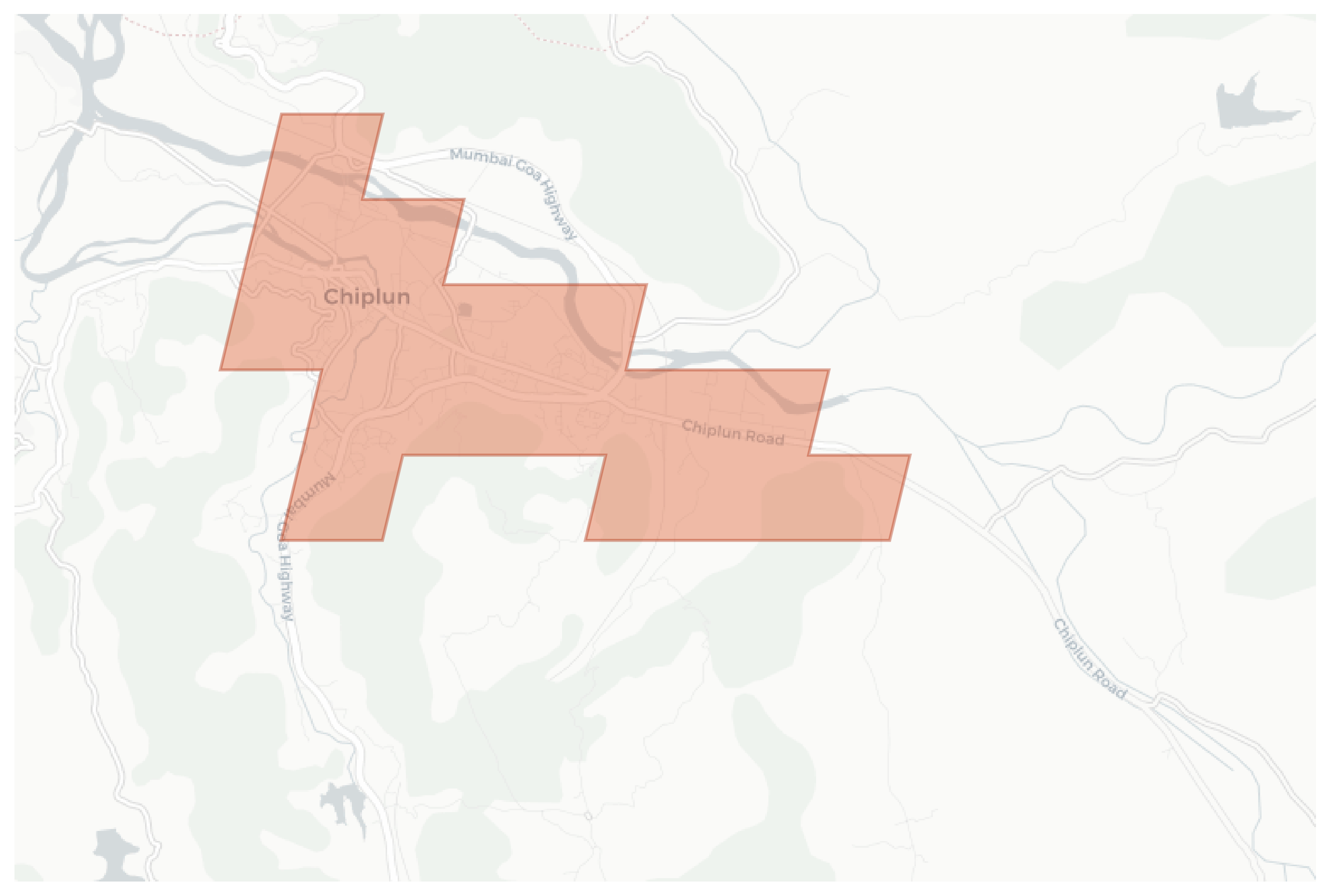 Chiplun geographic map