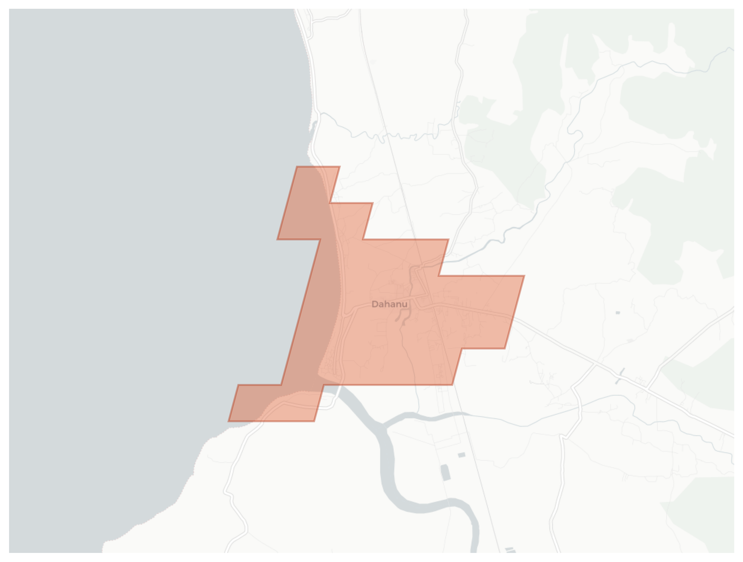 Dahanu geographic map