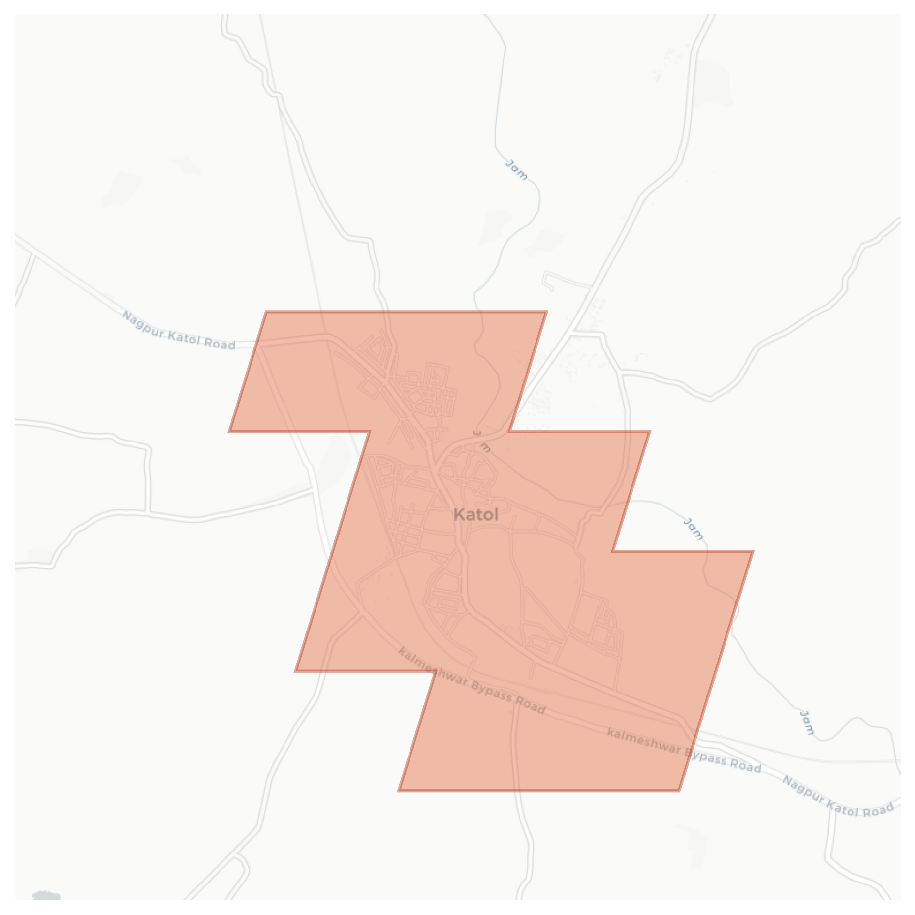 Katol geographic map
