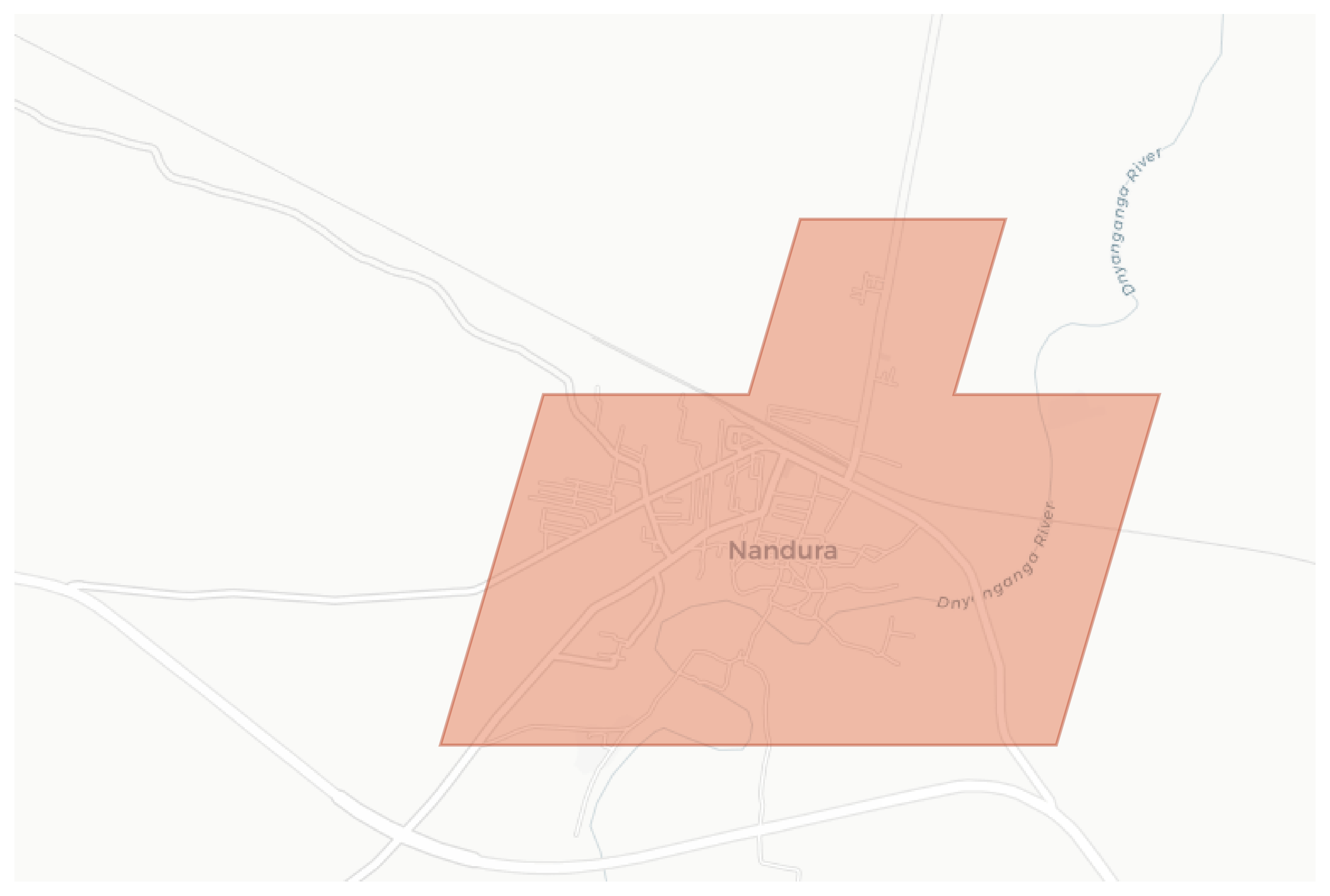 Nandura geographic map