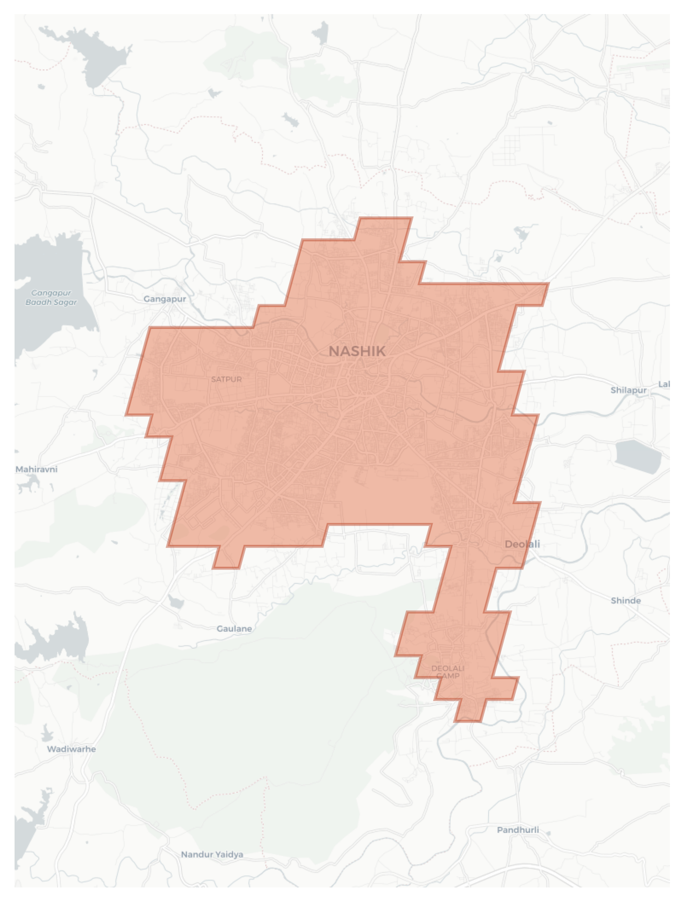 Nashik geographic map