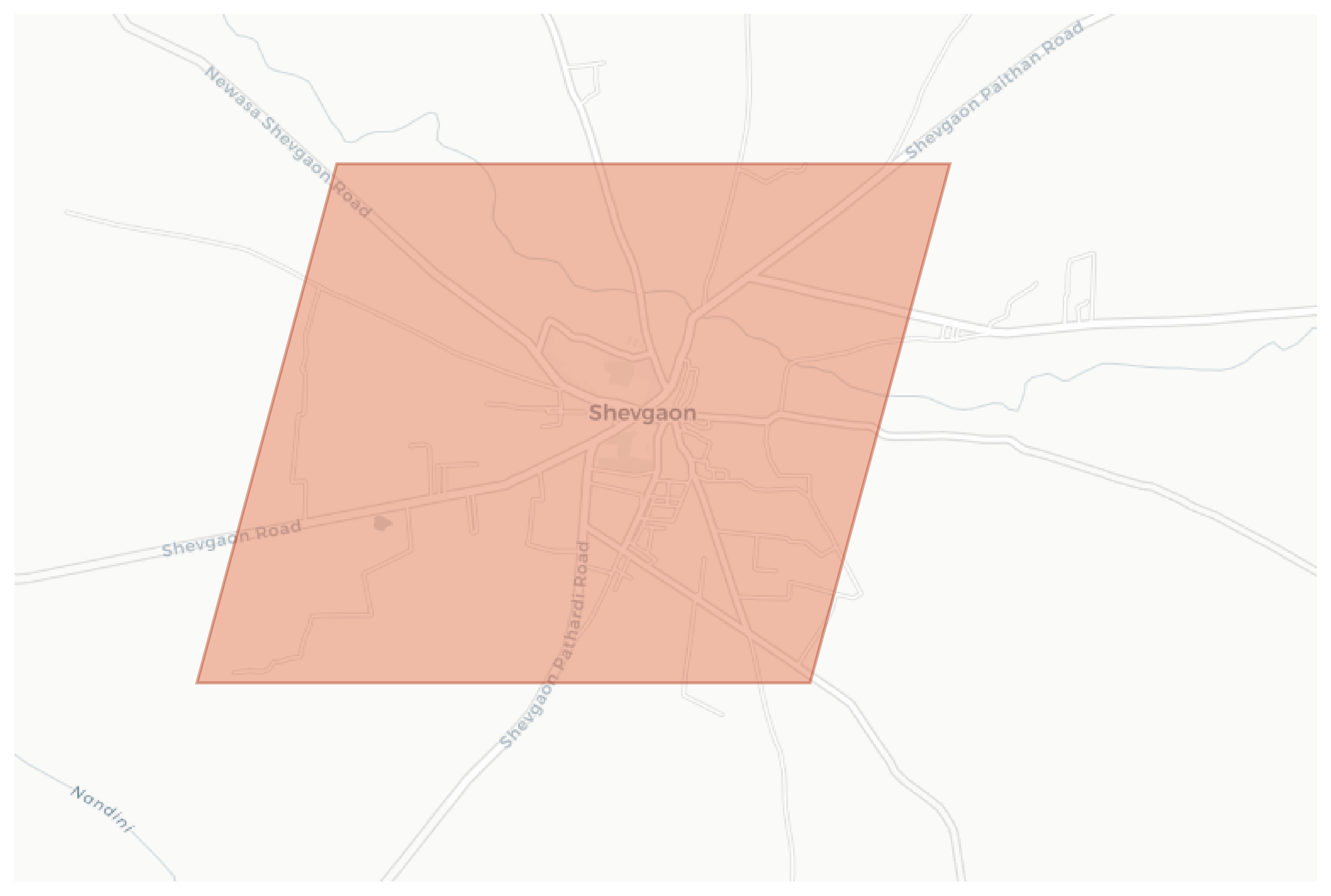 Shevgaon geographic map