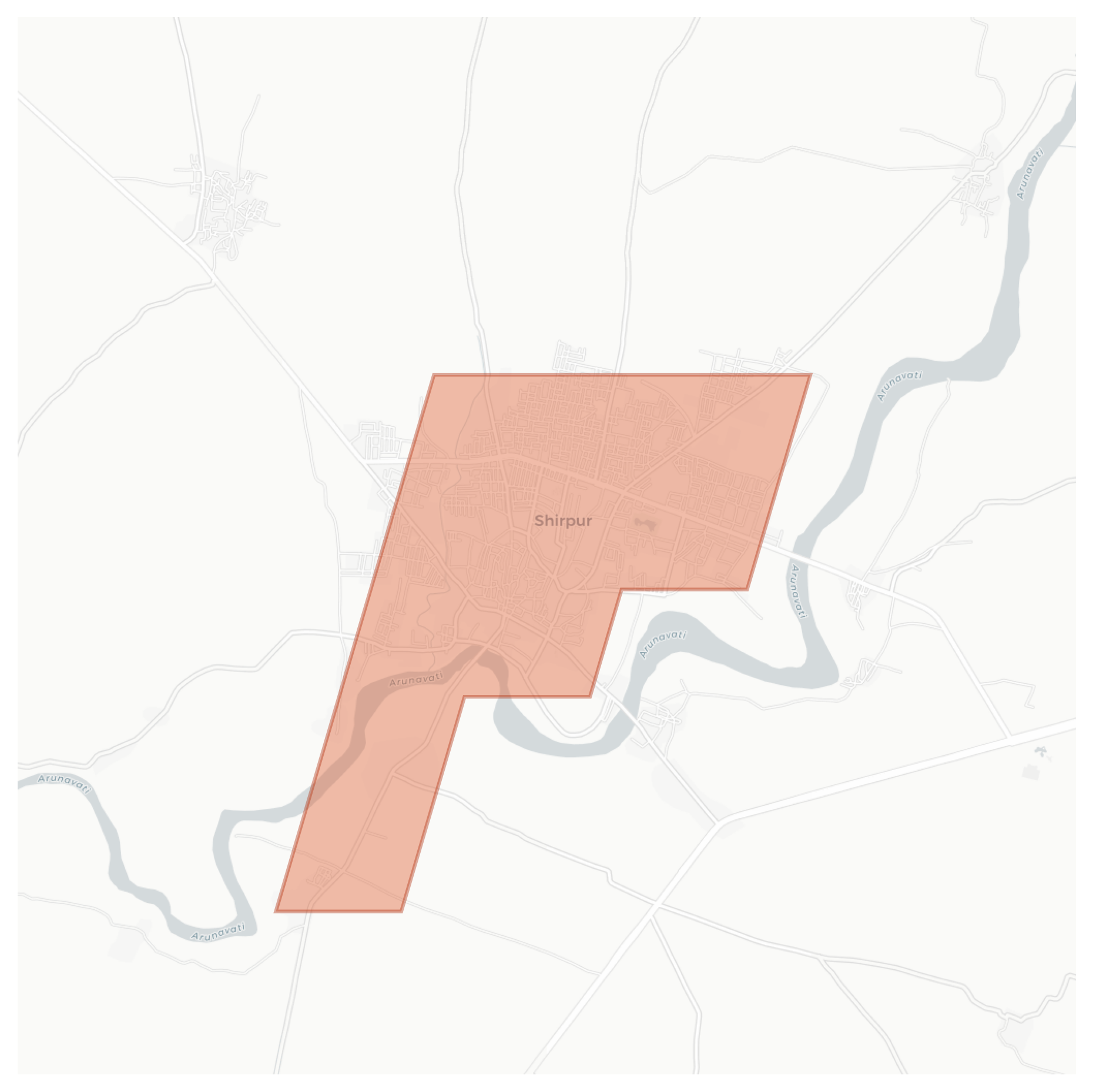 Shirpur geographic map