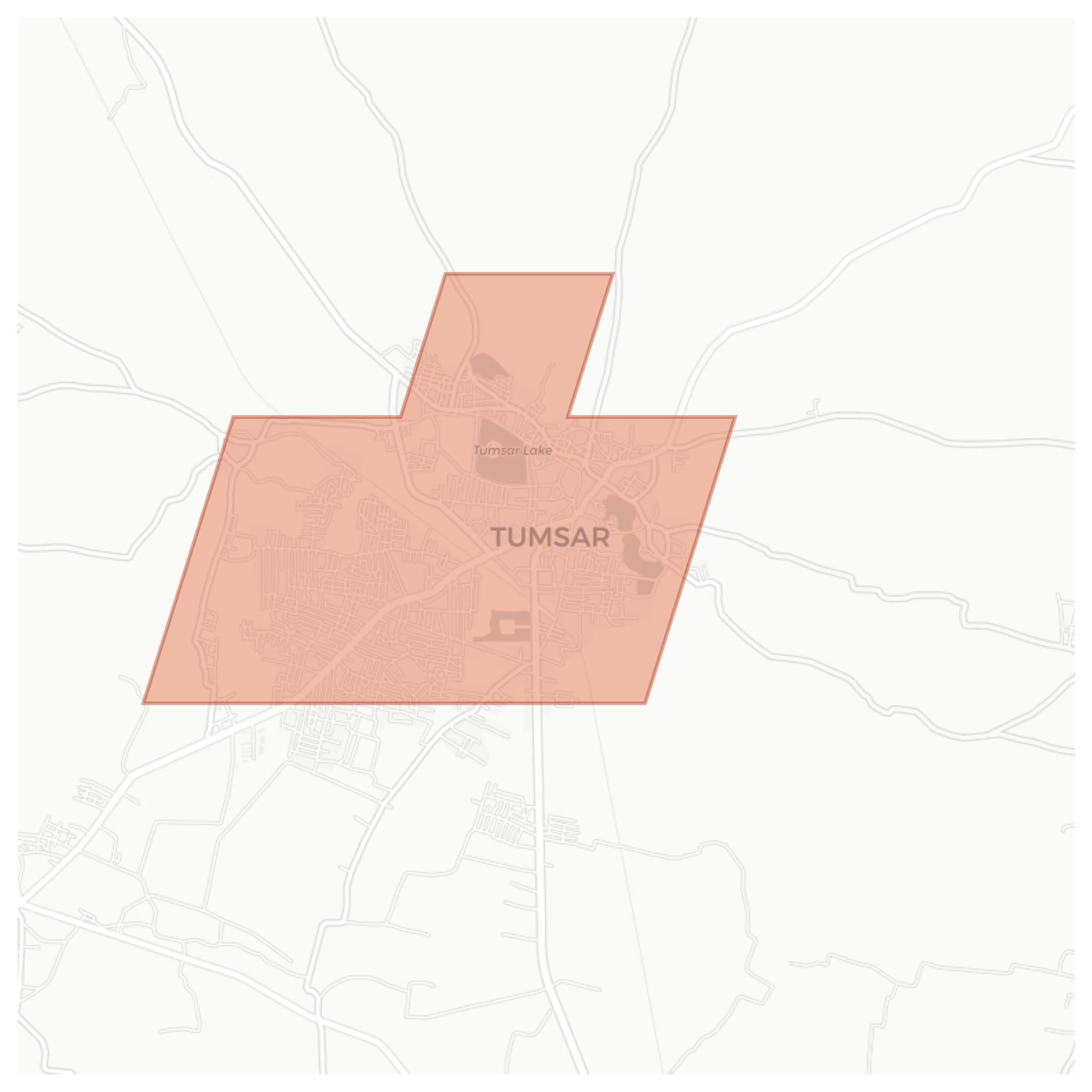 Tumsar geographic map