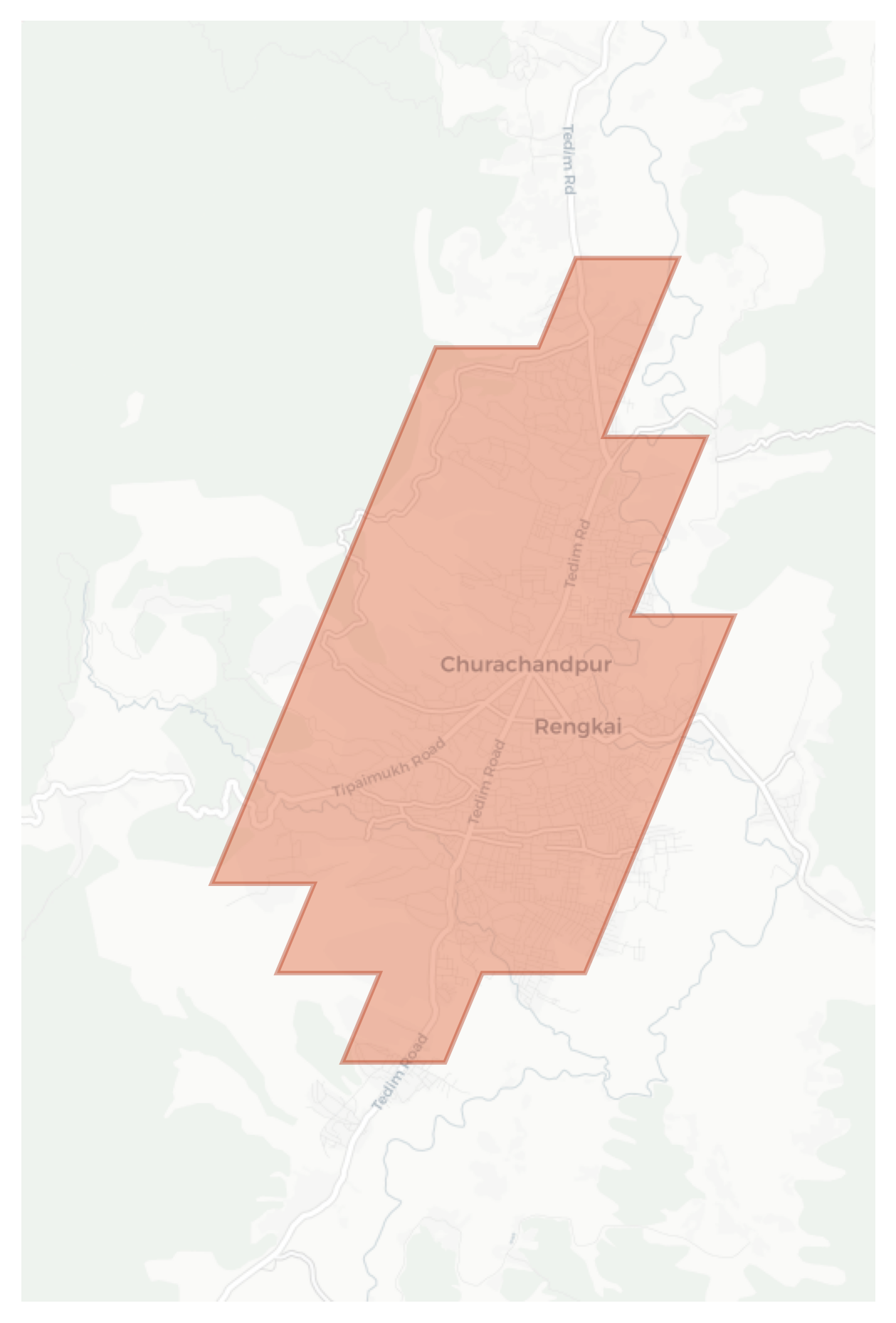 Churachandpur geographic map
