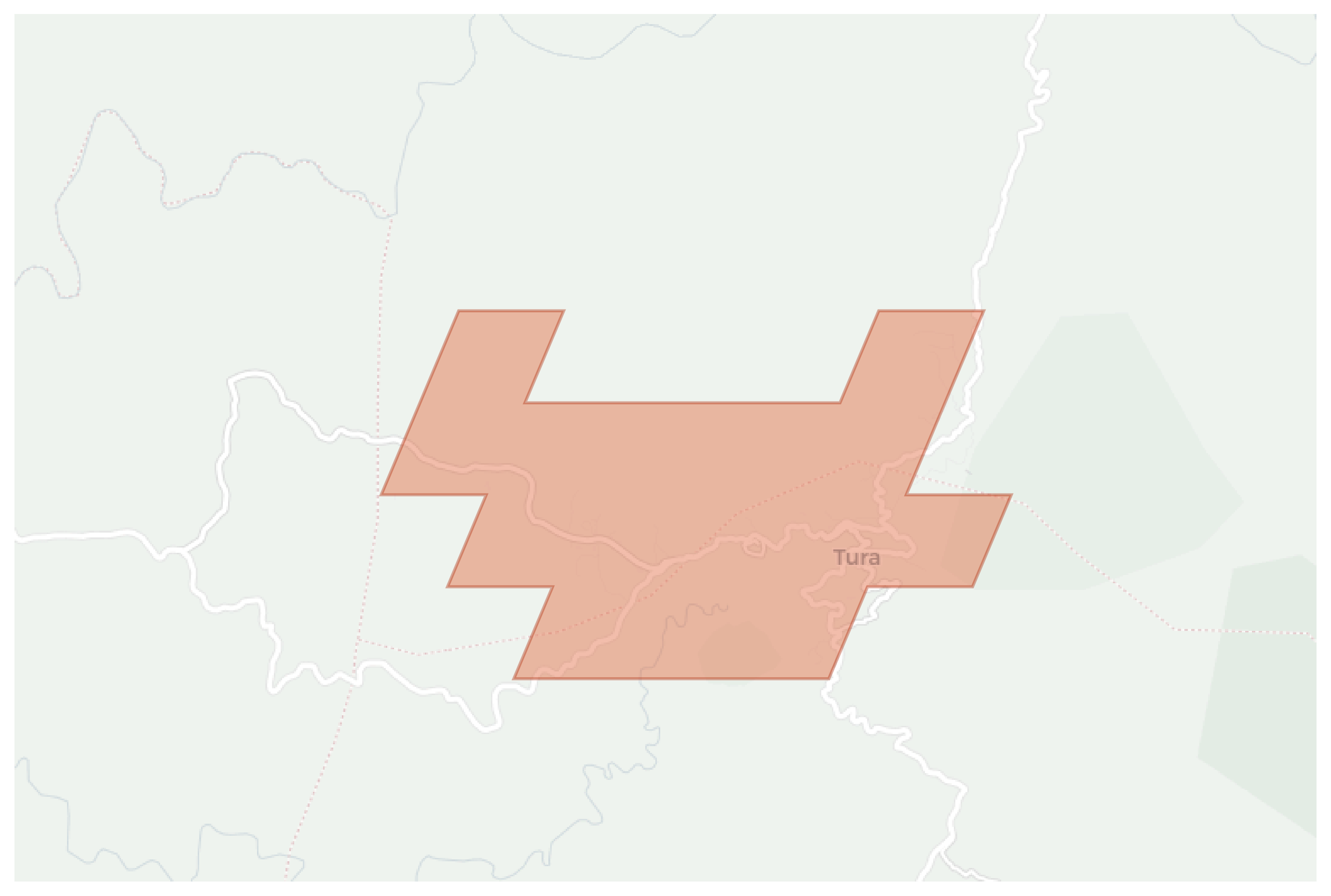 Tura geographic map