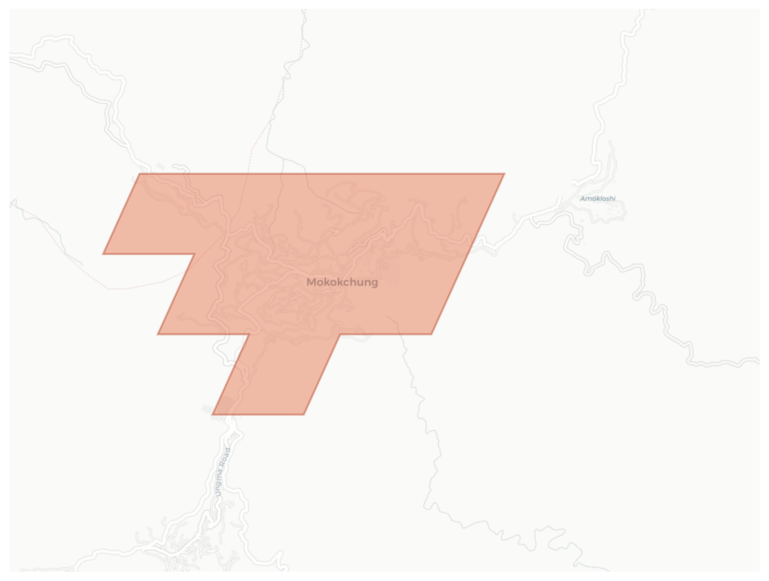 Mokokchung geographic map