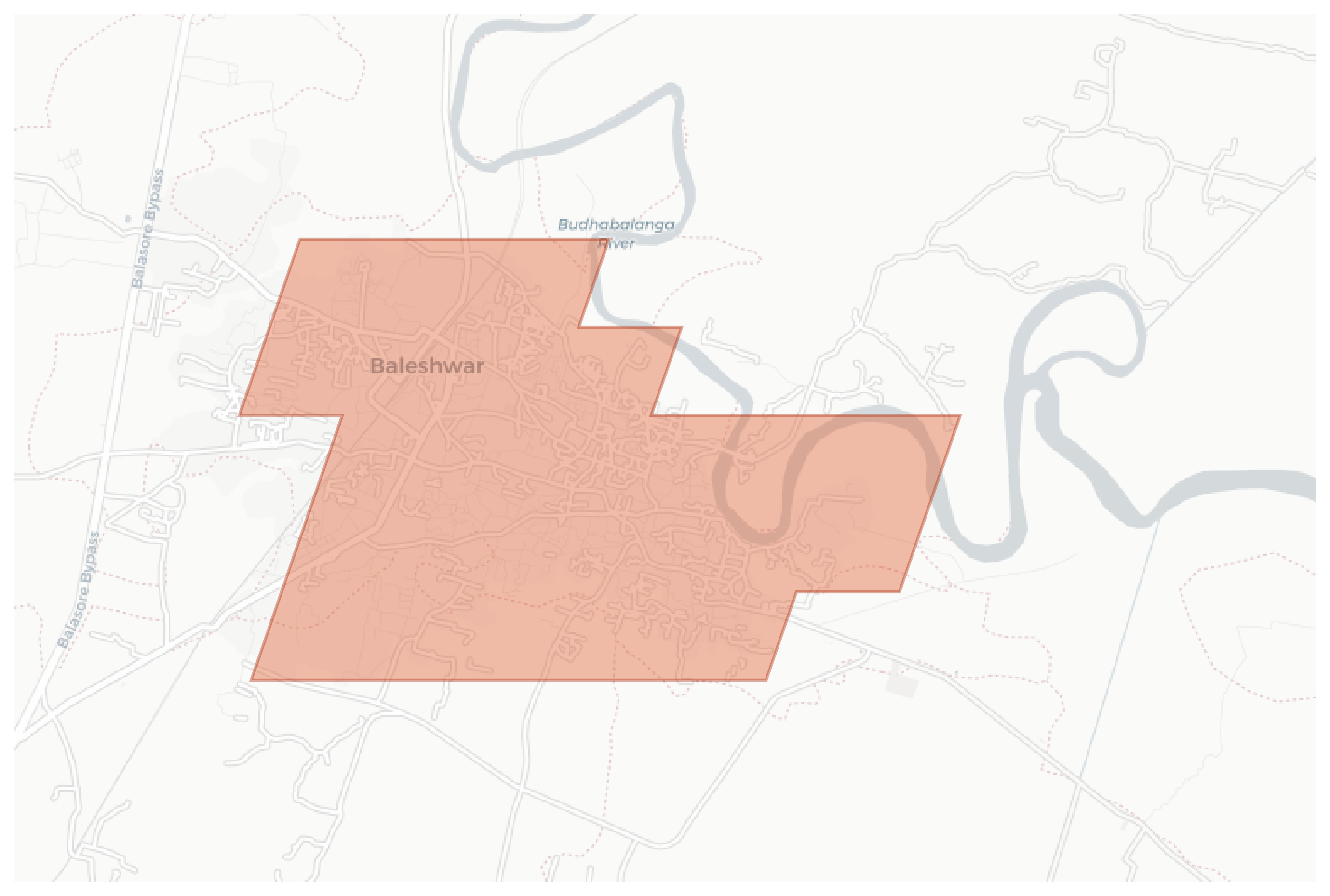 Balasore geographic map