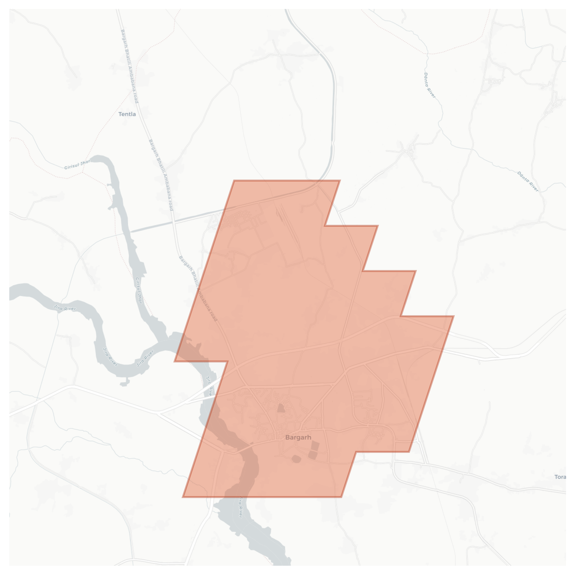 Bargarh geographic map