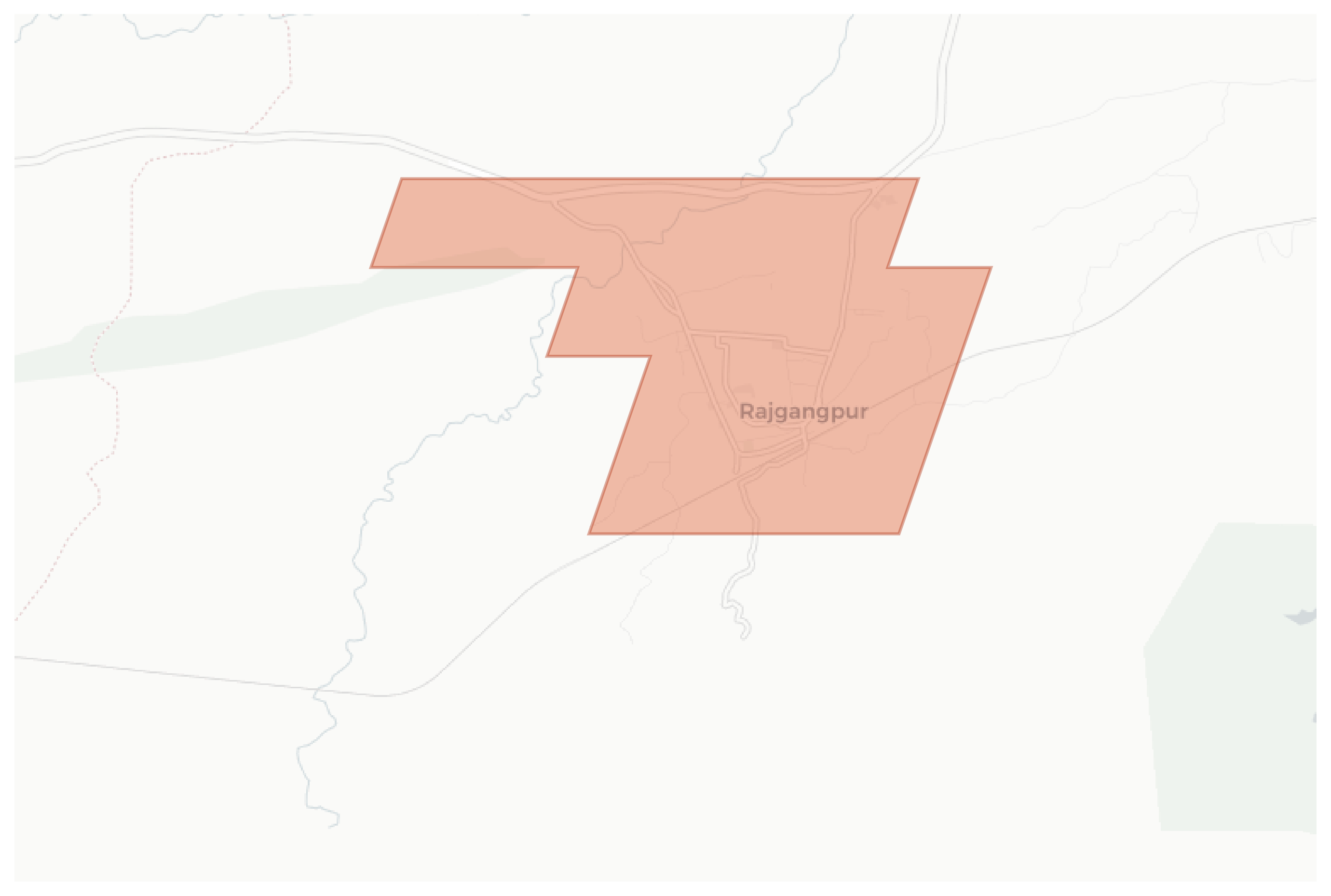 Rajgangpur geographic map
