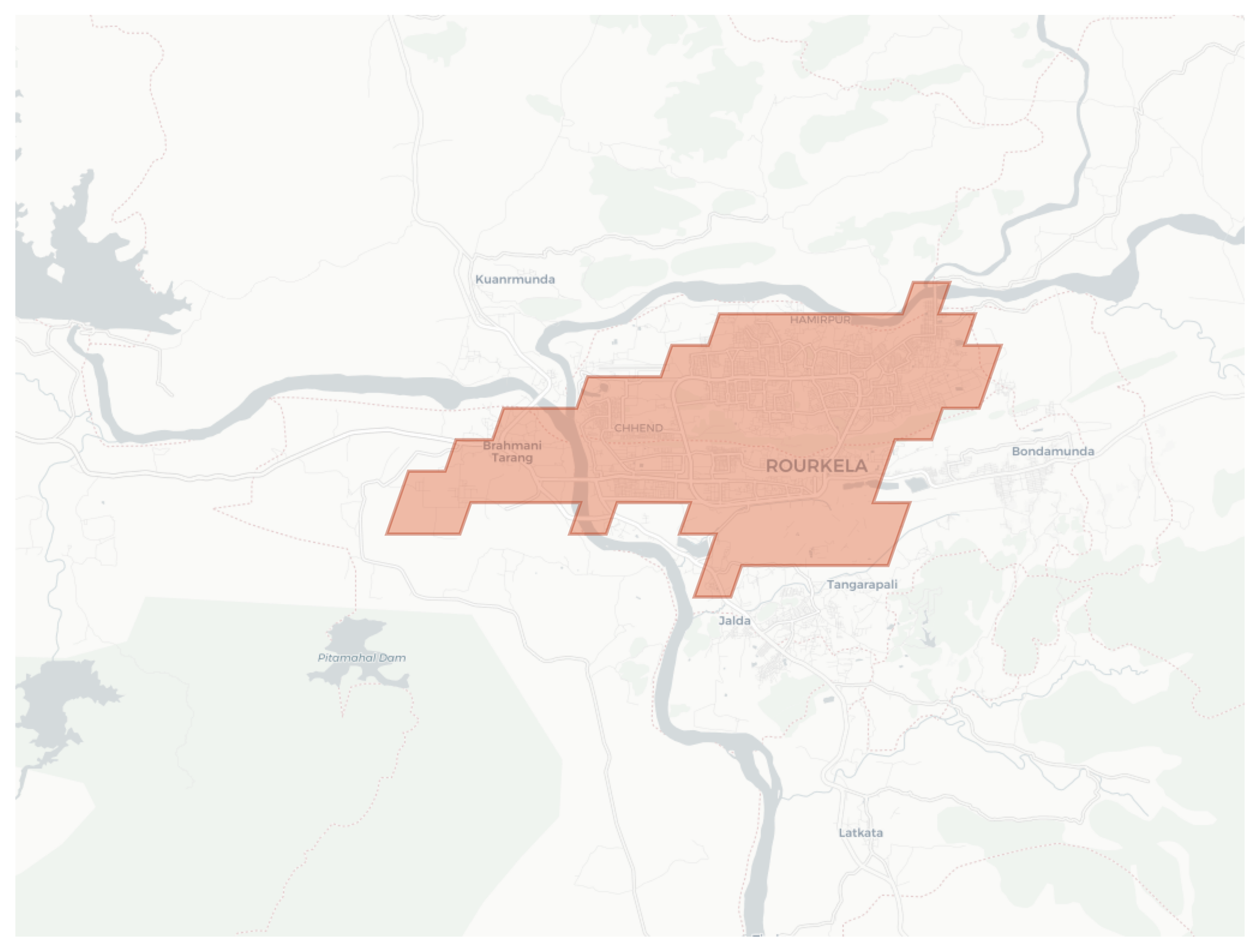 Rourkela geographic map