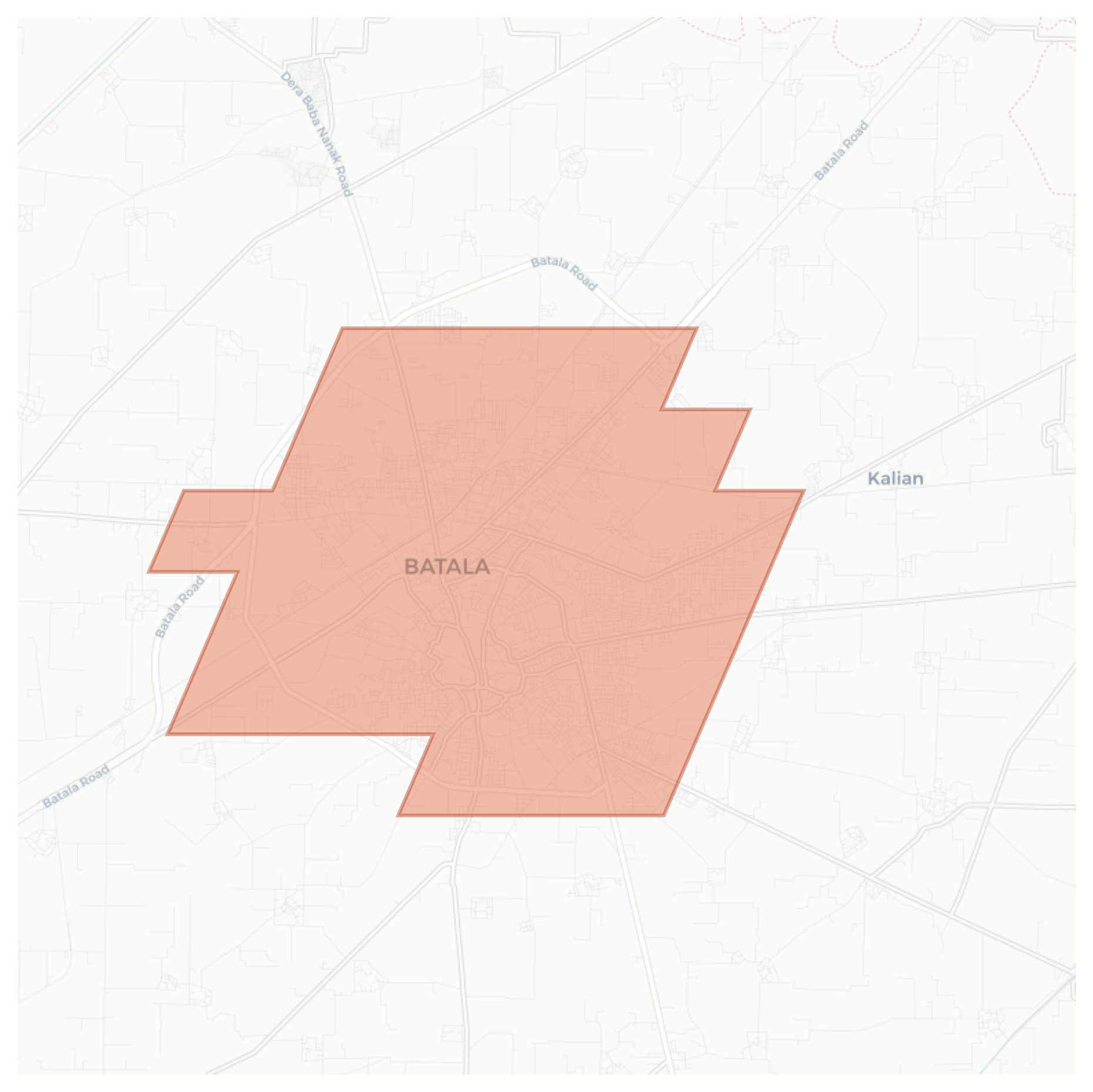 Batala geographic map