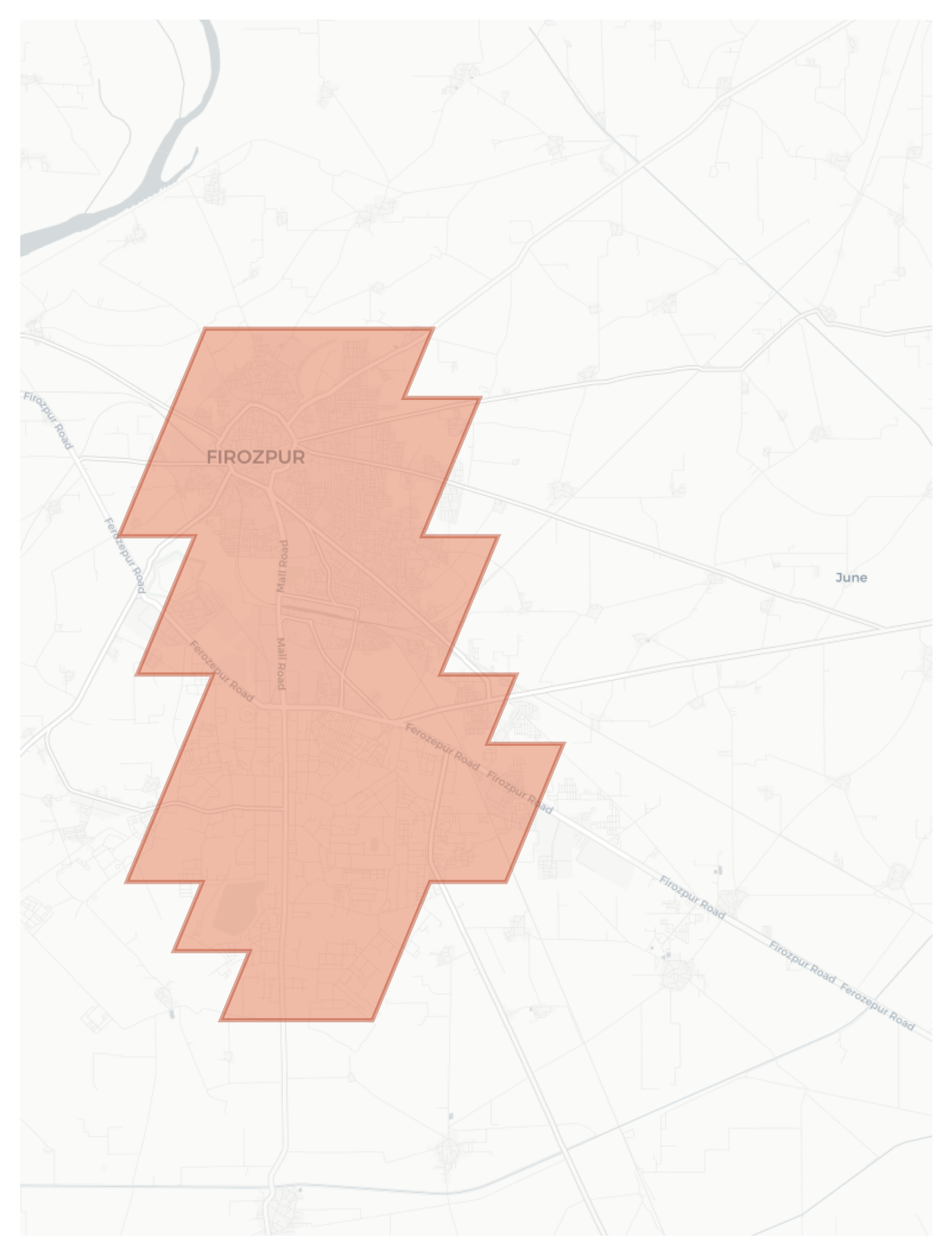 Firozpur geographic map