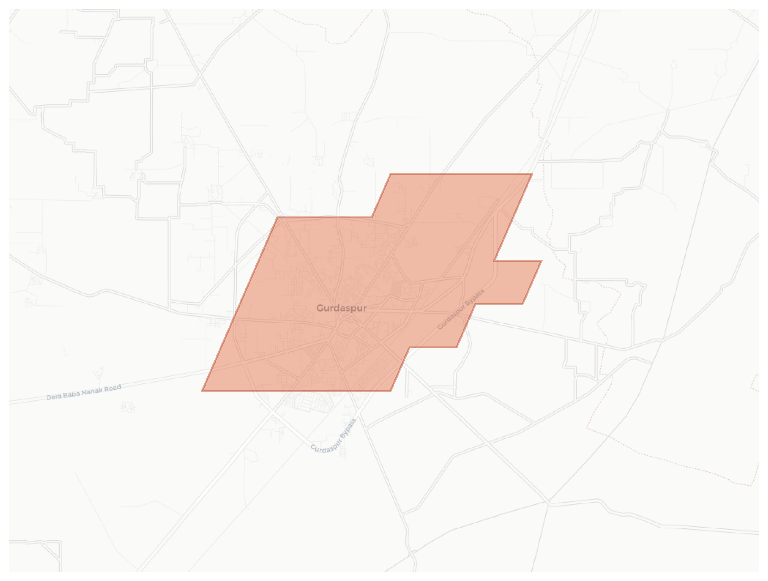 Gurdaspur geographic map