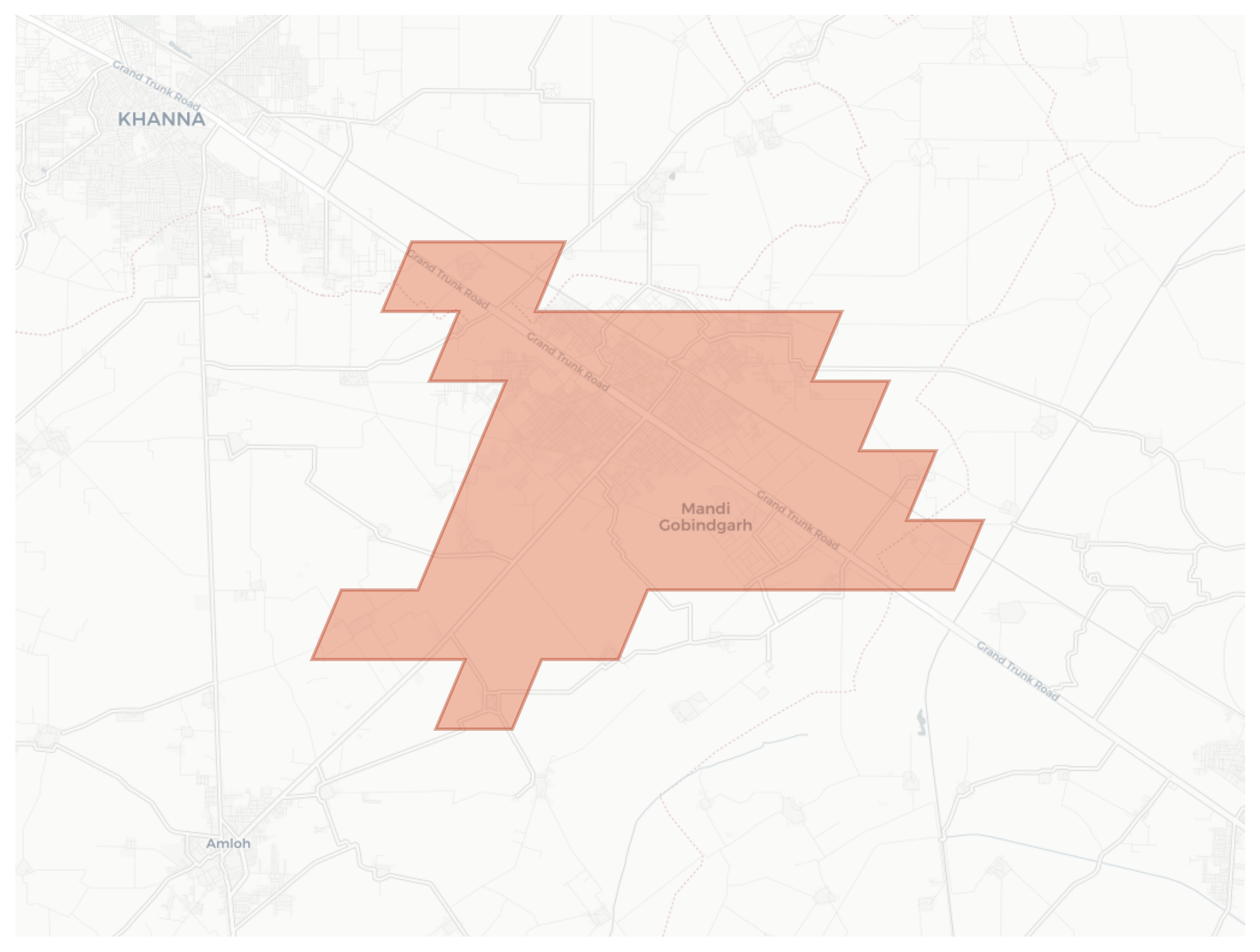 Mandi Gobindgarh geographic map