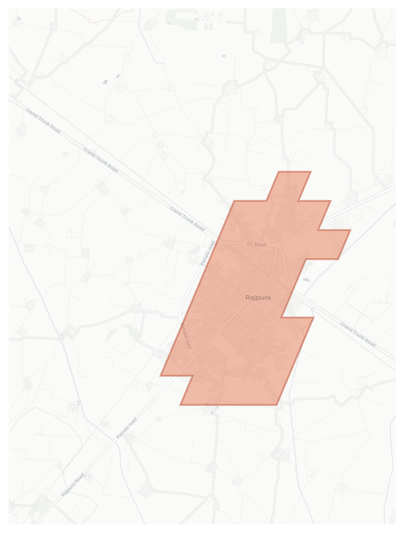 Rajpura geographic map