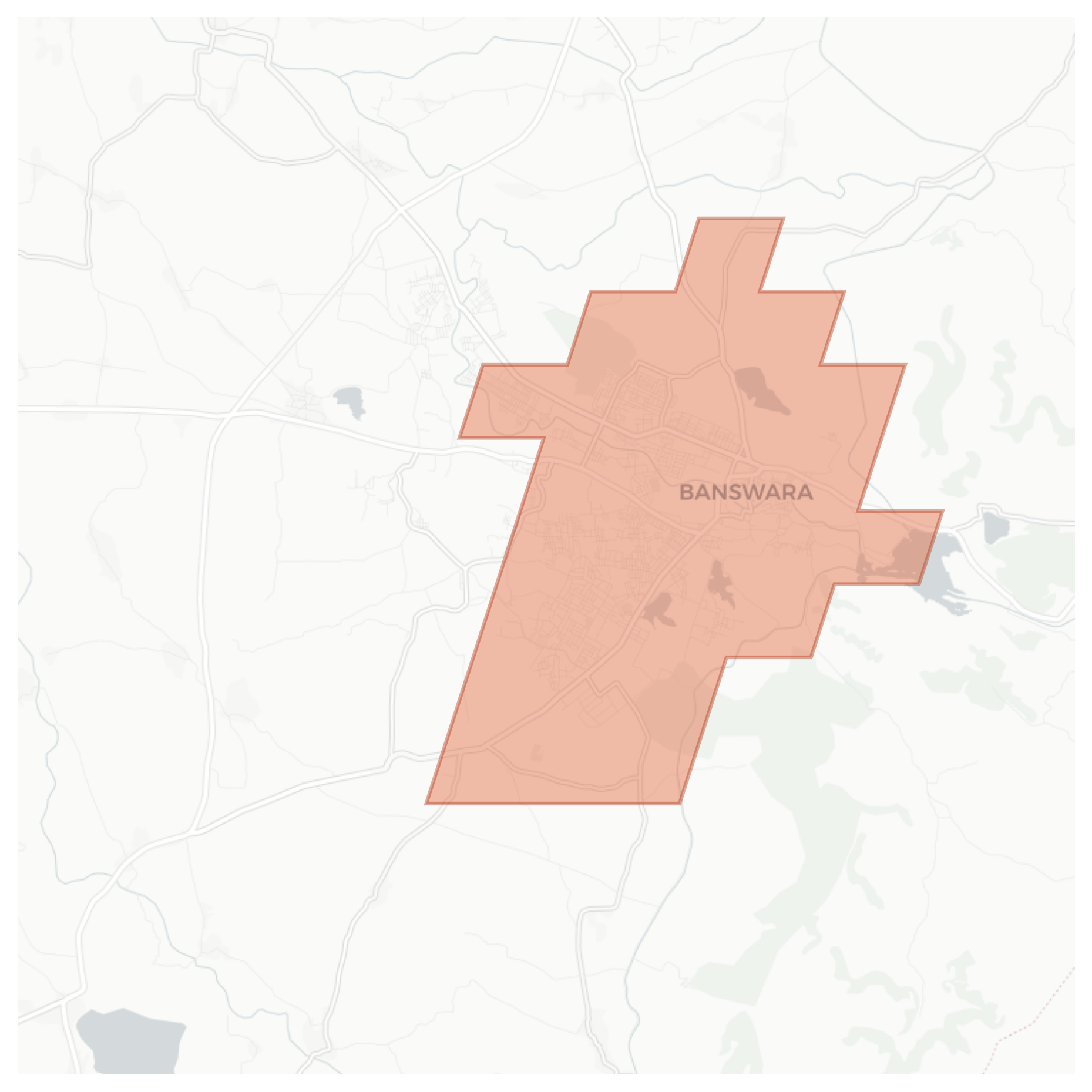 Banswara geographic map