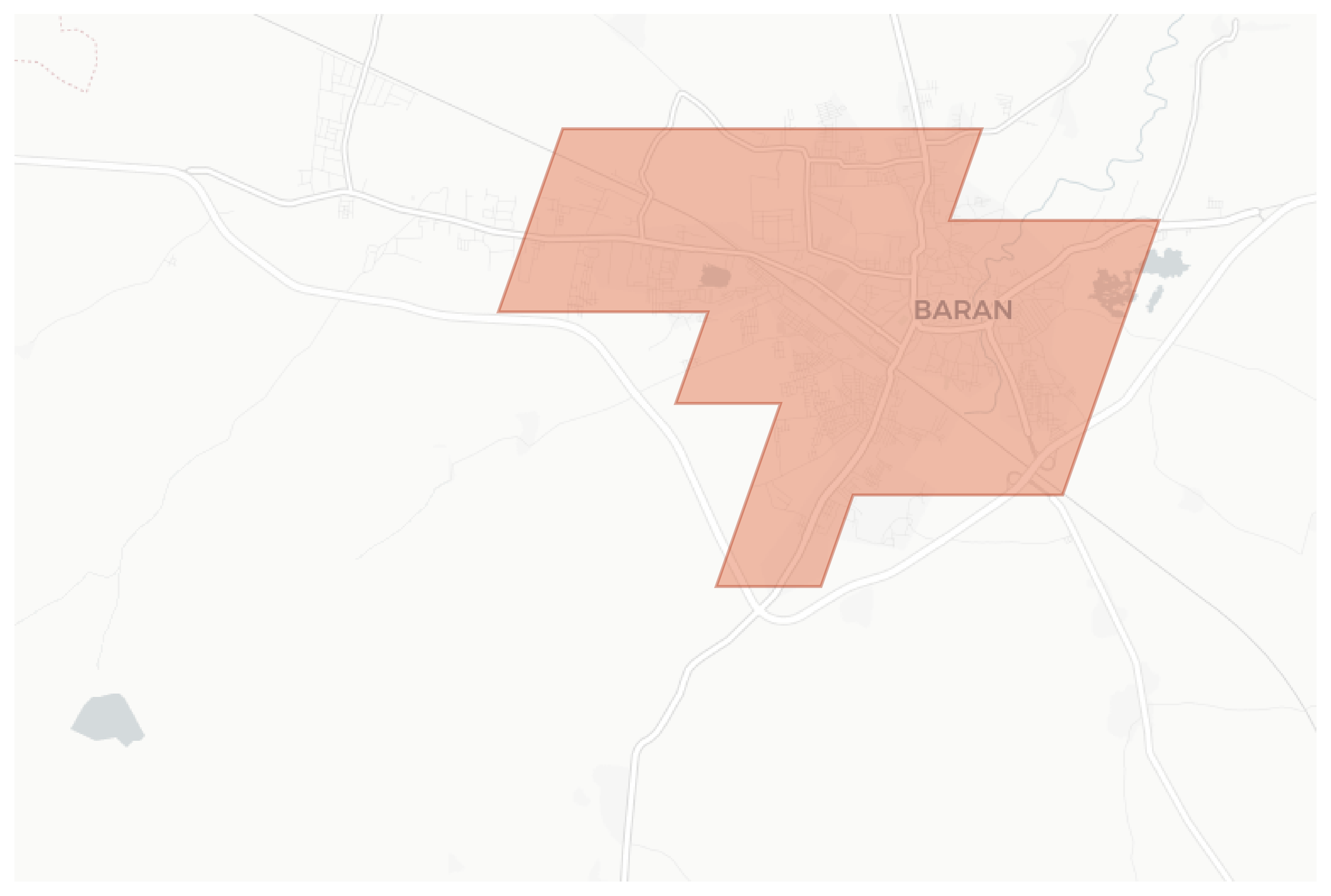 Baran geographic map