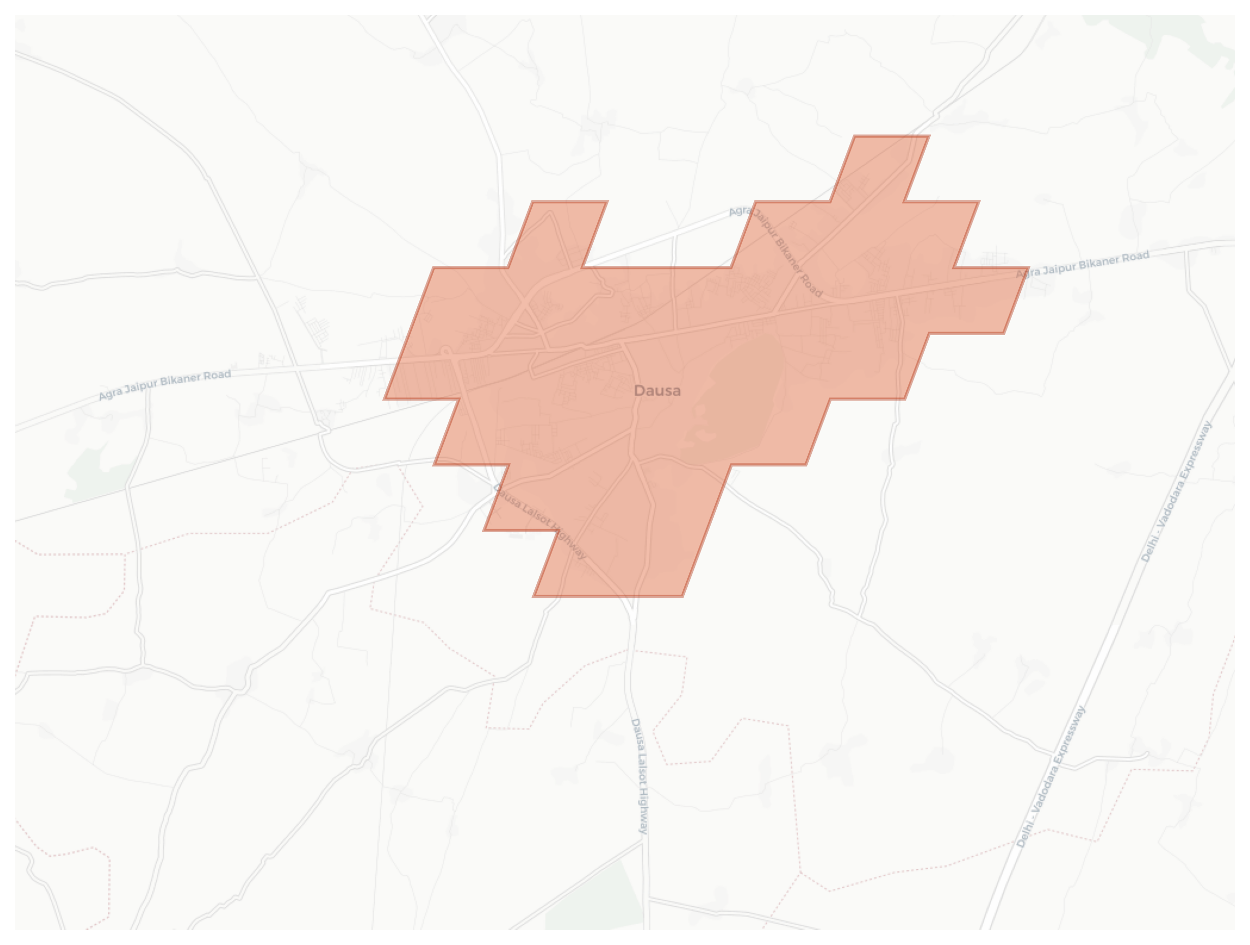 Dausa geographic map