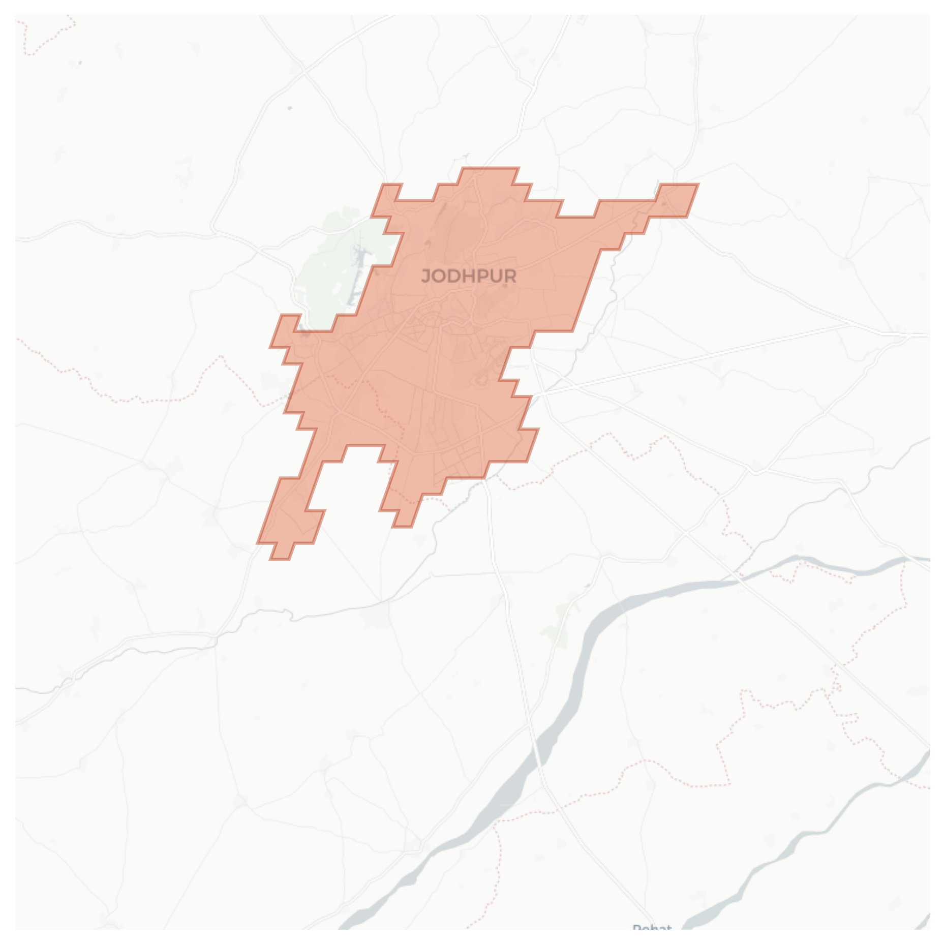 Jodhpur geographic map