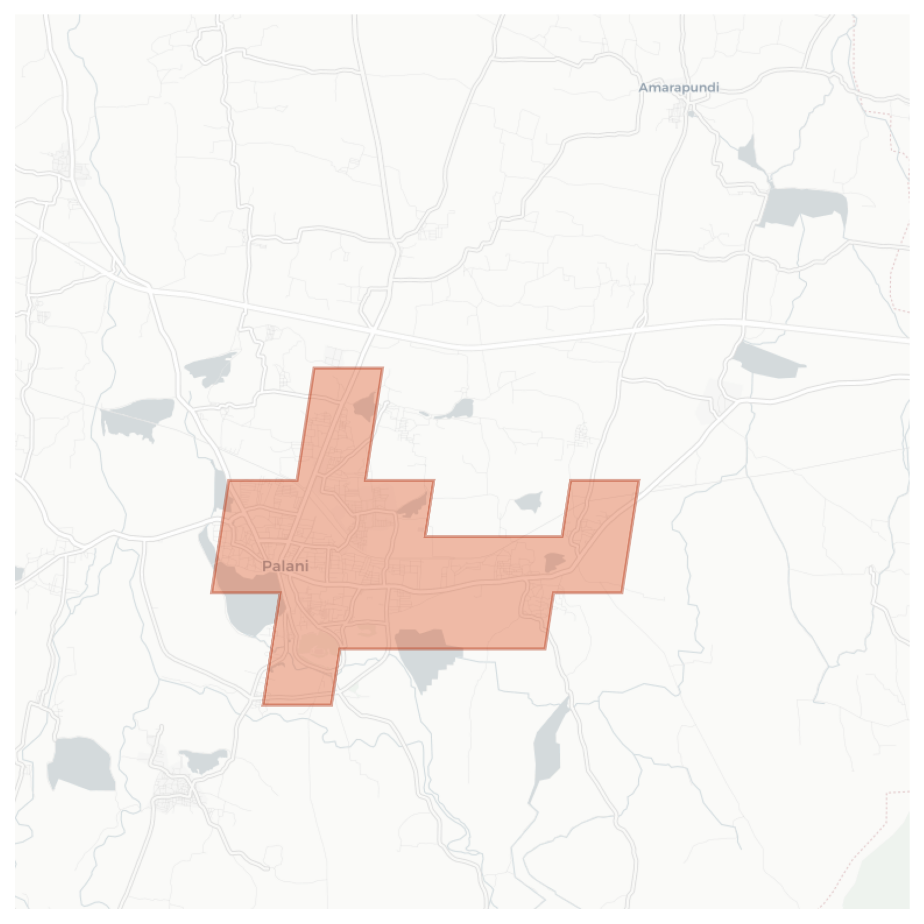 Palani geographic map