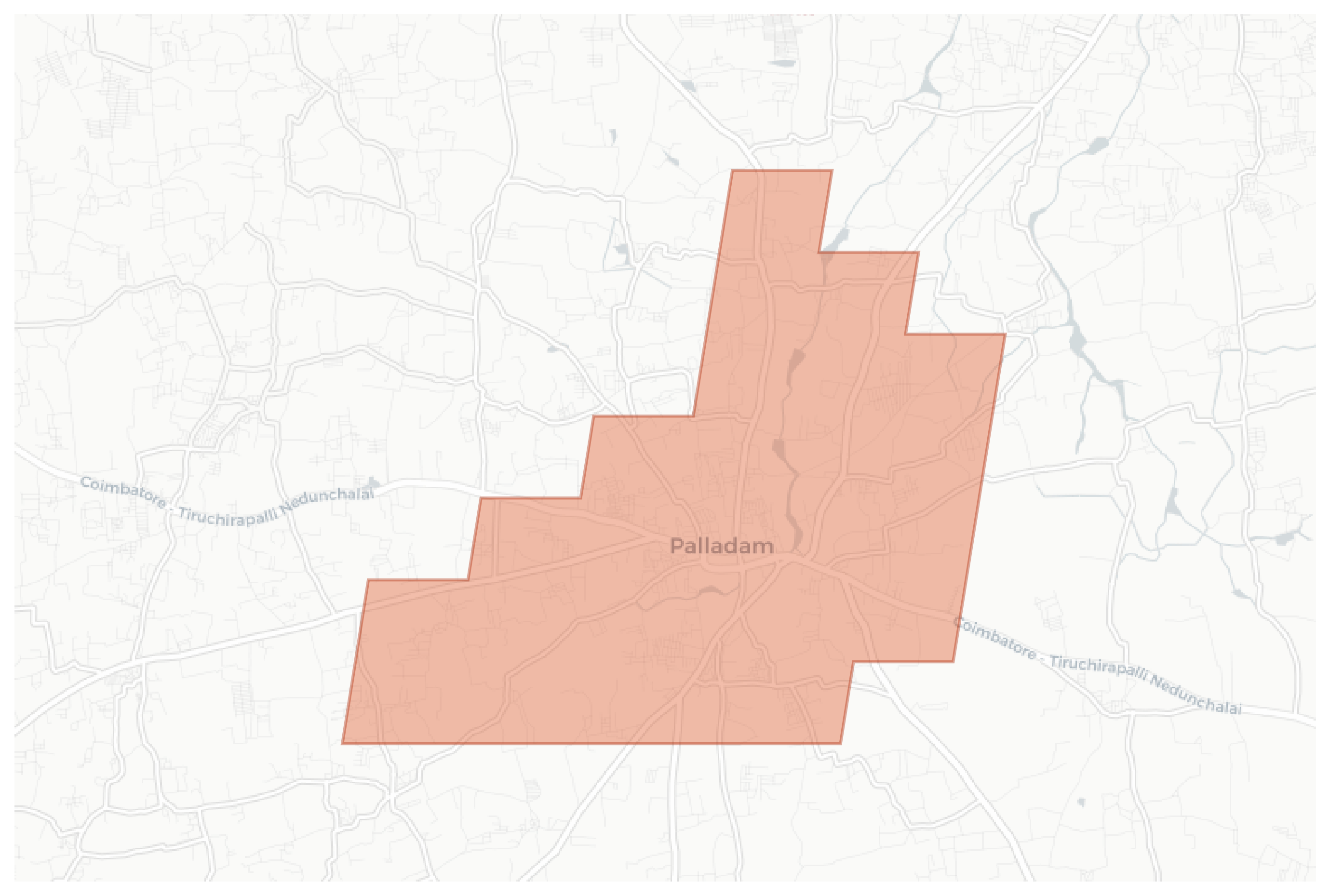 Palladam geographic map