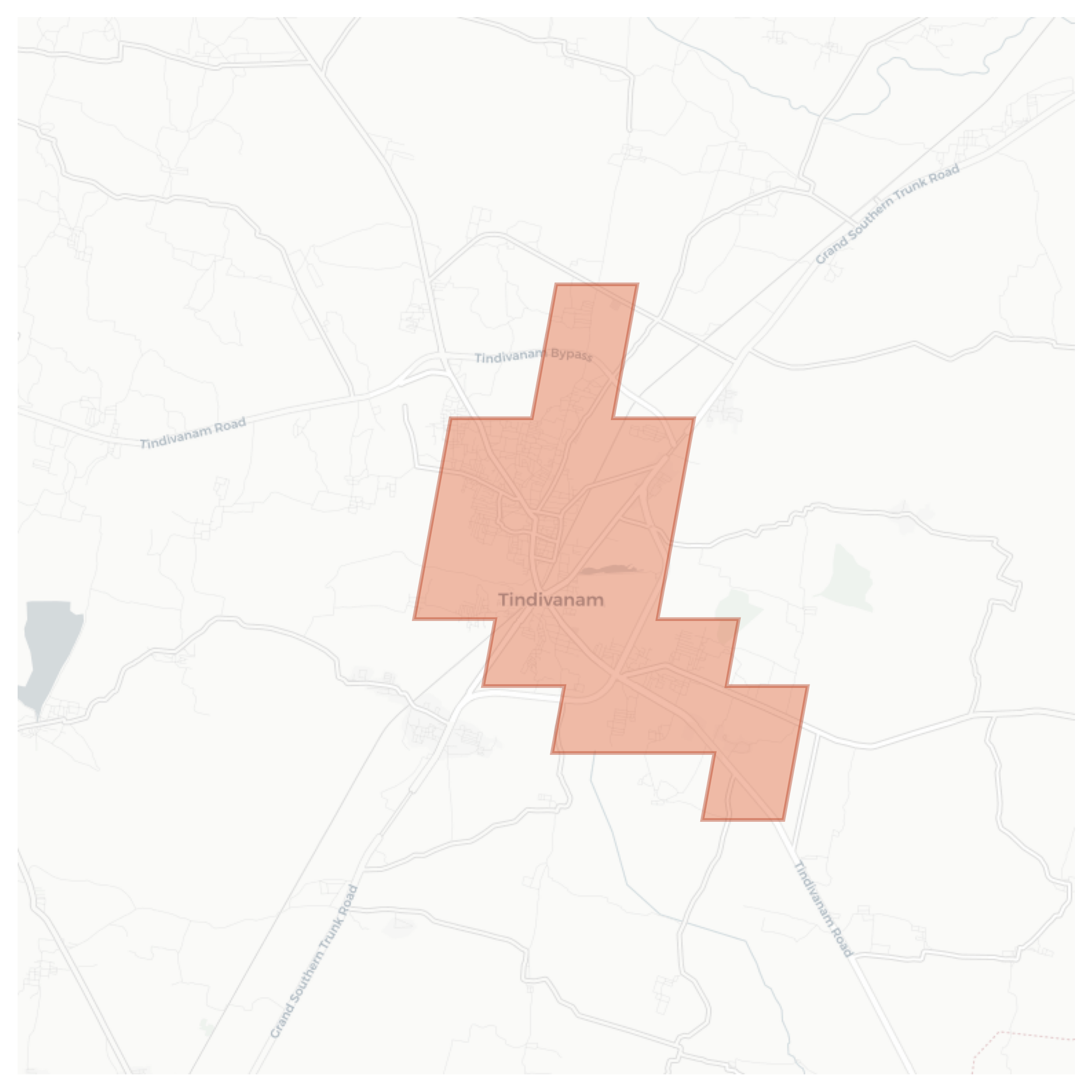 Tindivanam geographic map