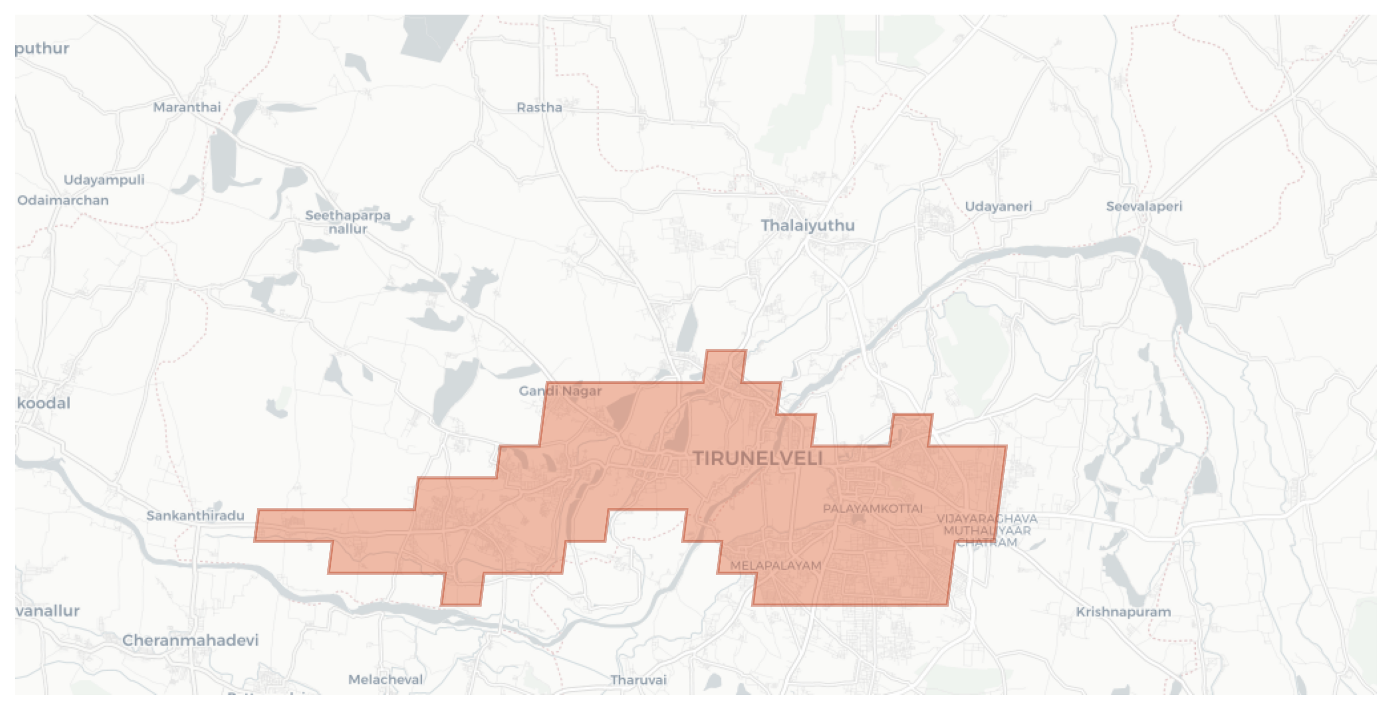 Tirunelveli geographic map