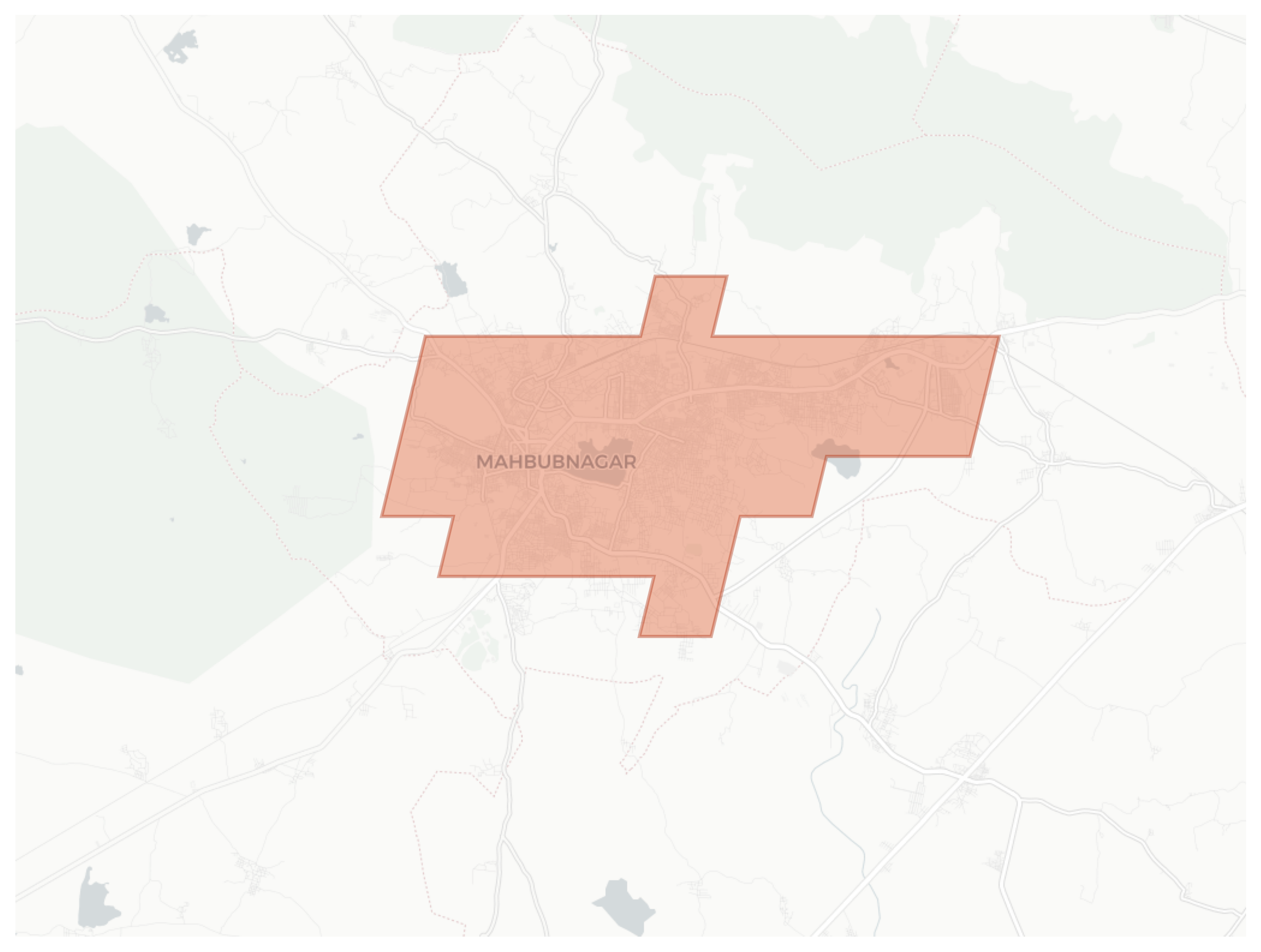 Mahbubnagar geographic map
