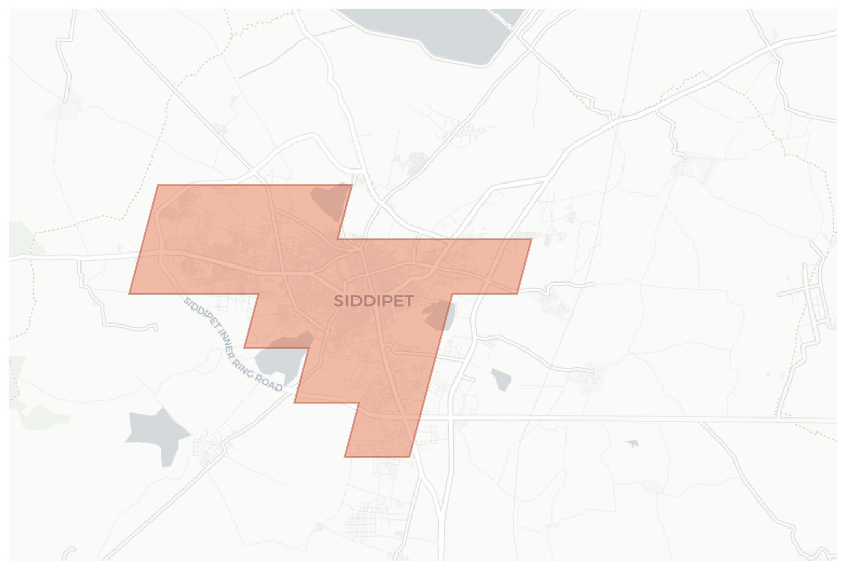 Siddipet geographic map