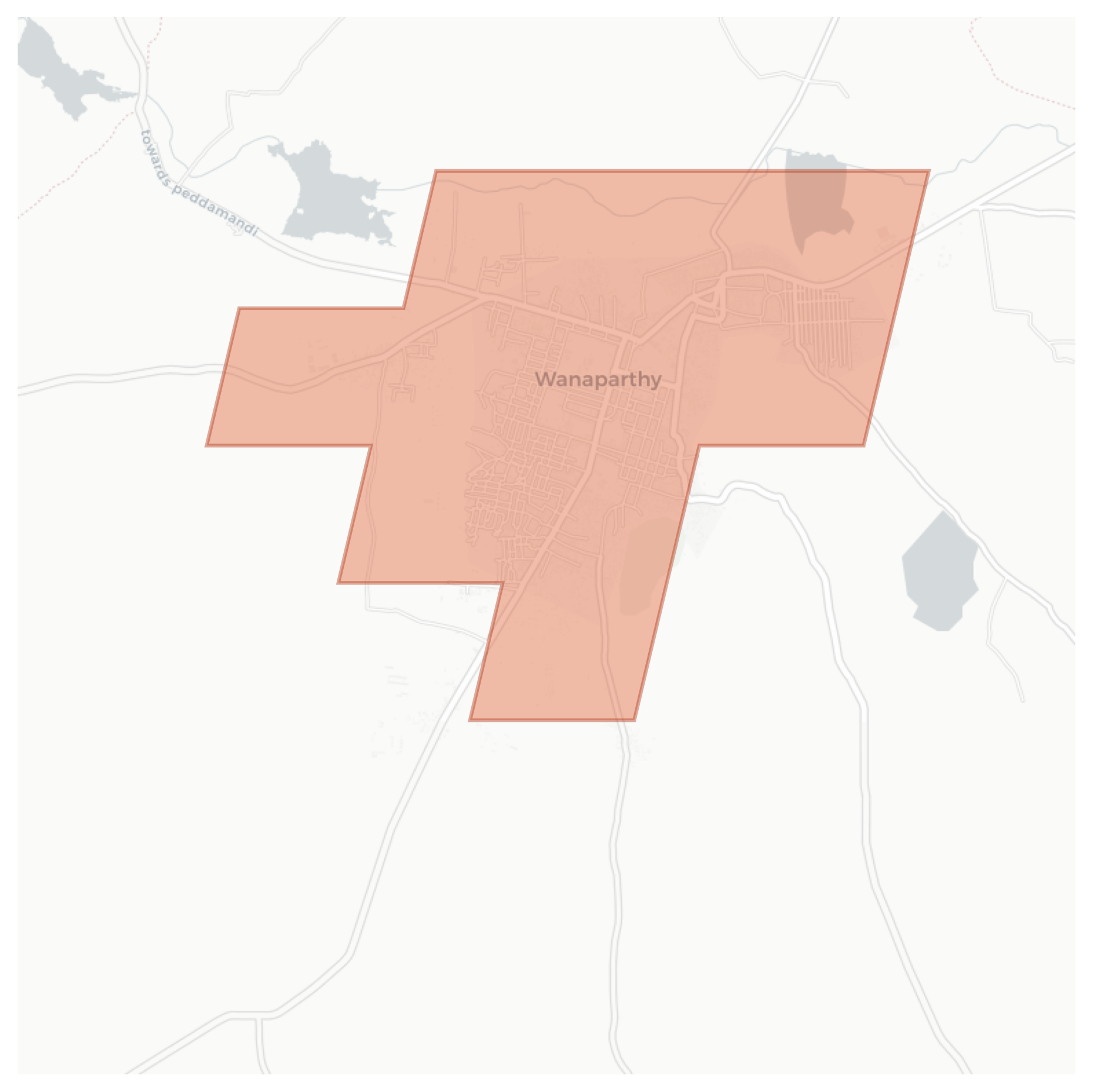 Wanaparthy geographic map
