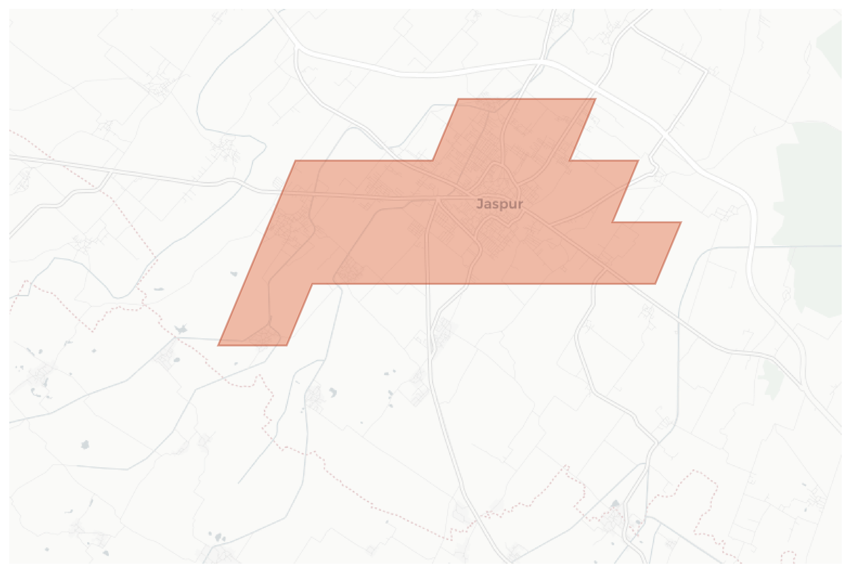Jaspur geographic map