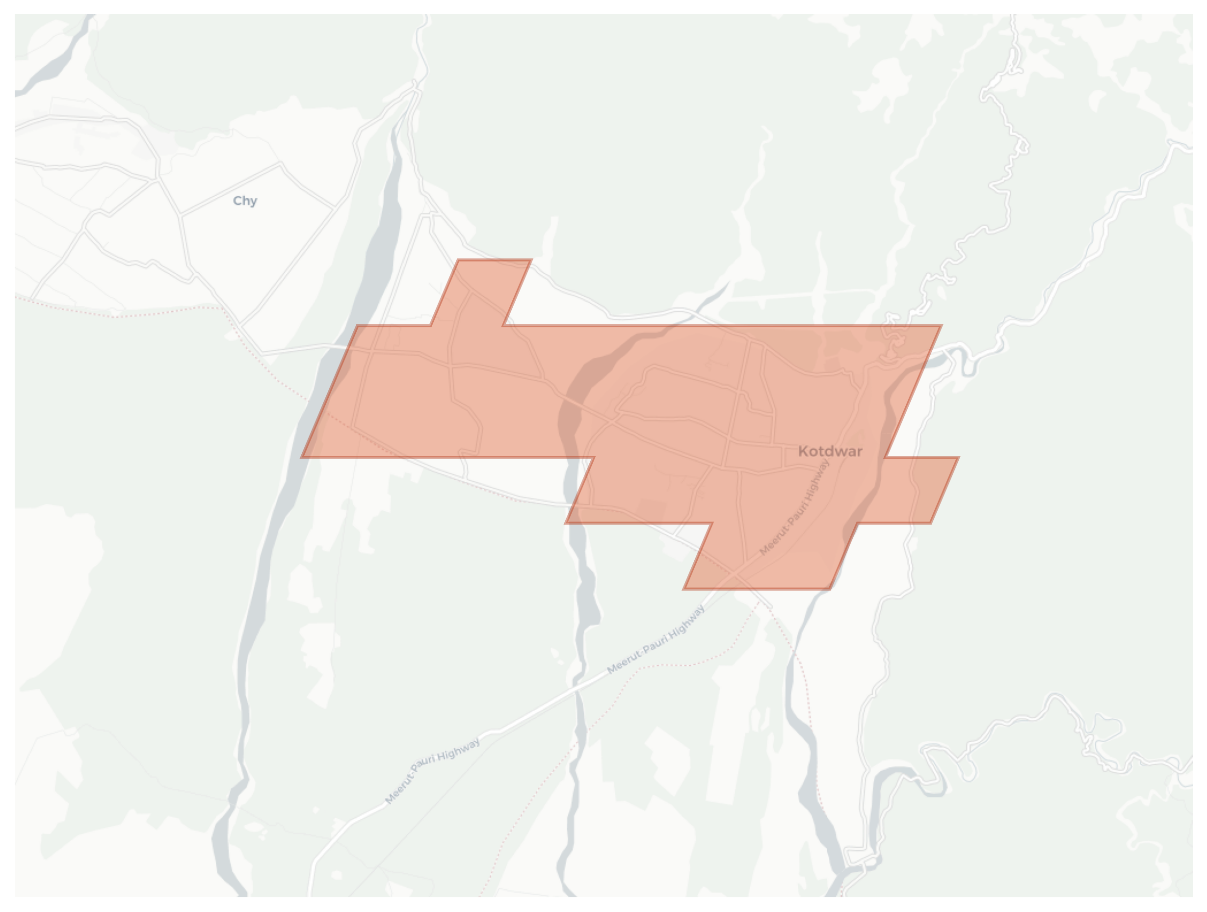 Kotdwar geographic map