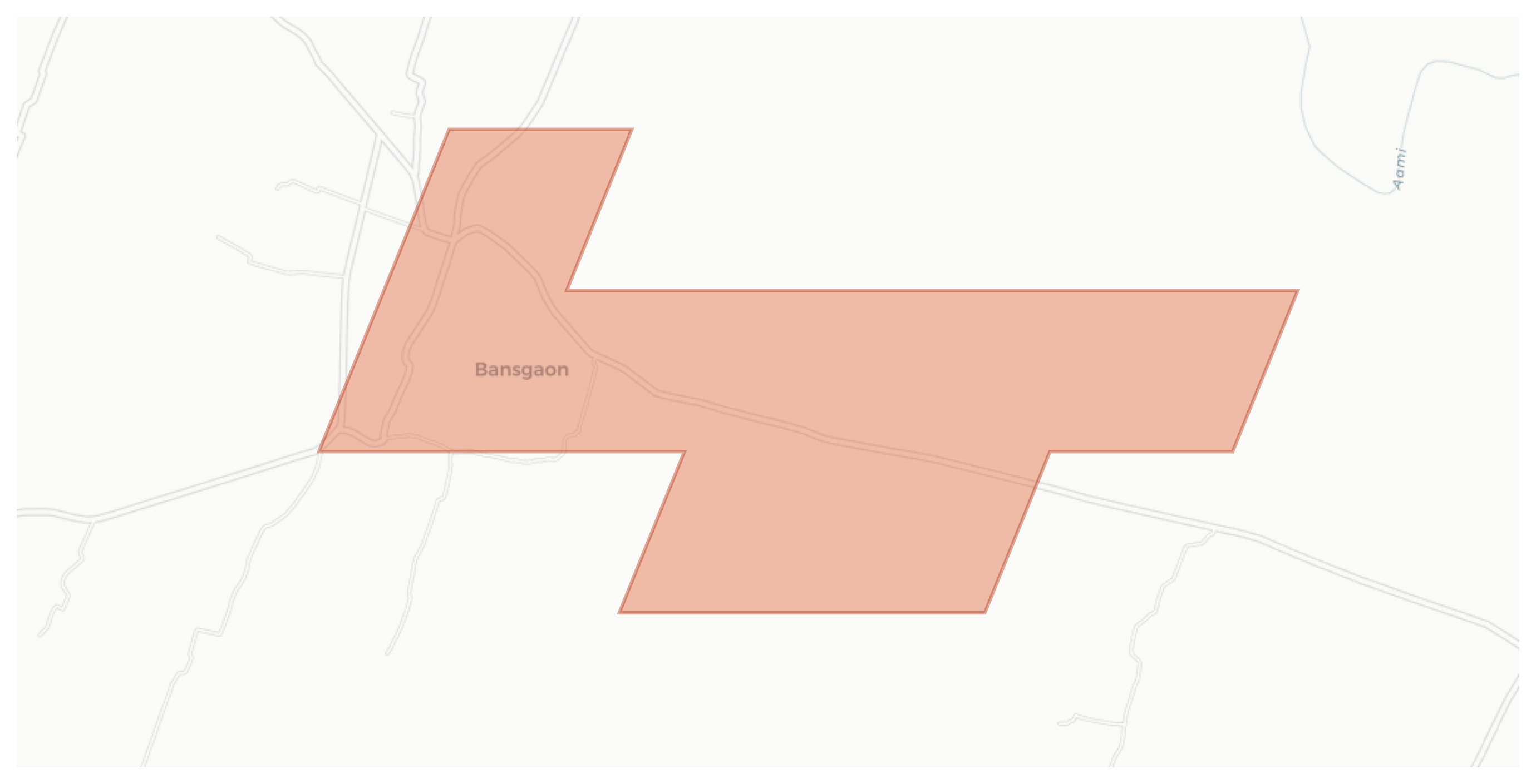 Bansgaon geographic map